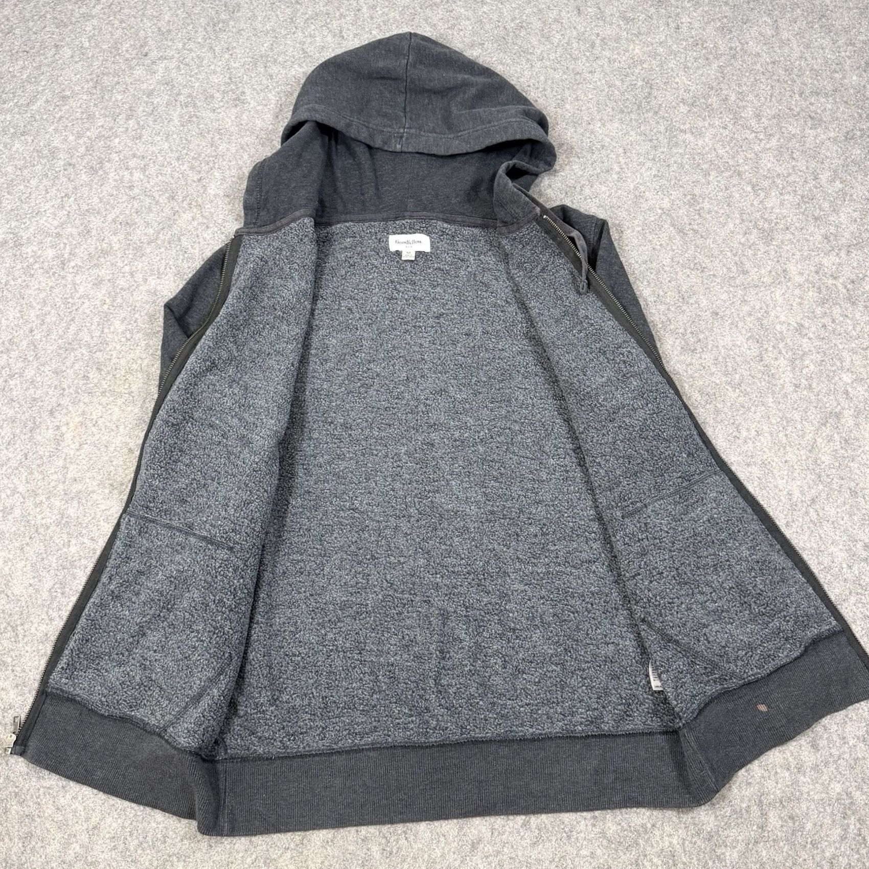 Vintage Goodfellow & Co Full Zip Hooded Fleece Jacket Mens Gray Size M XS-XL/Regular Size US M / EU 48-50 / 2 - 2 Thumbnail