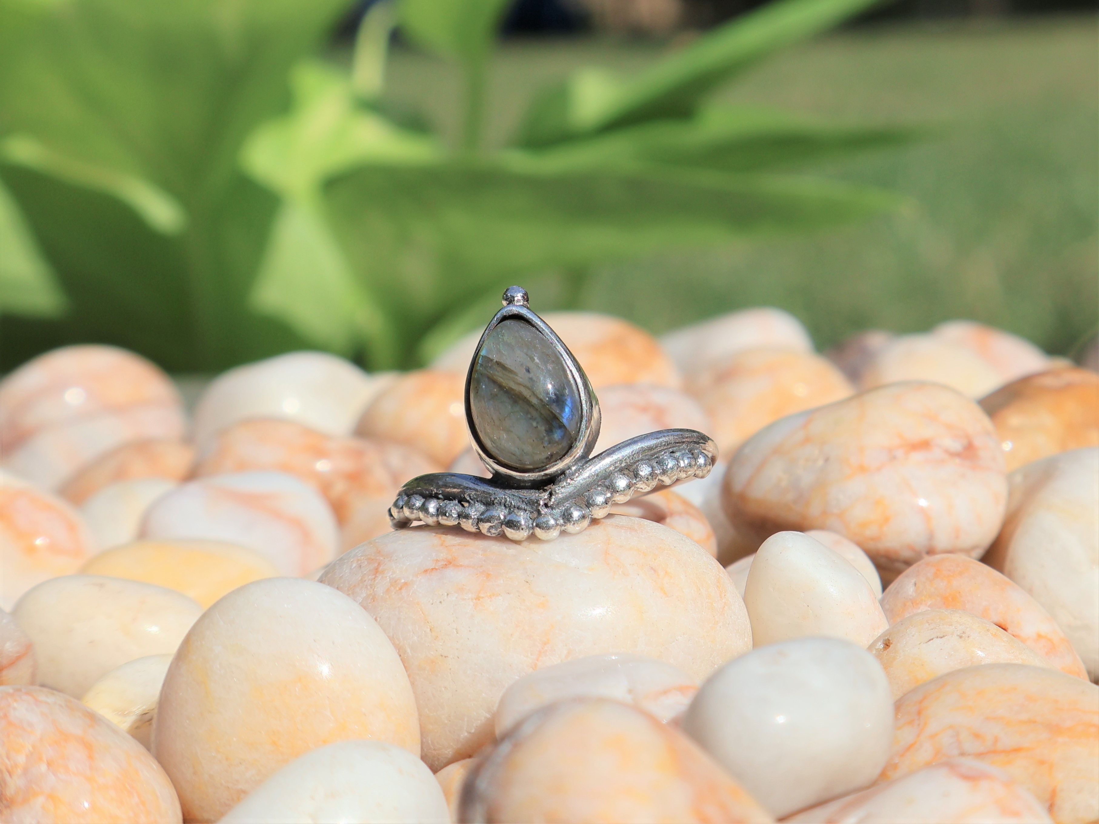 Handmade Labradorite Ring, 925 Sterling Silver, Handmade Women Ring, Size ONE SIZE - 2 Thumbnail