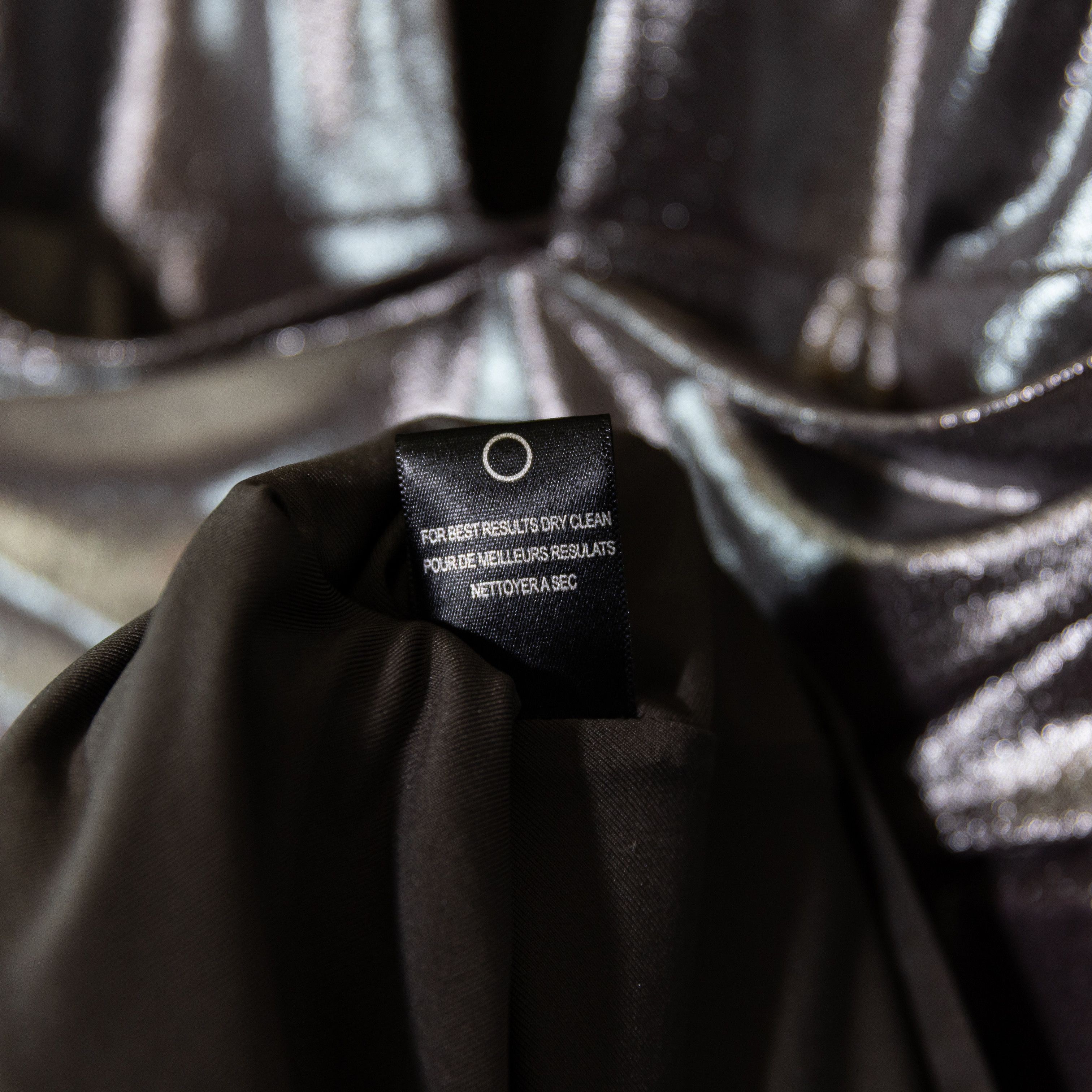 Halston Halston Heritage Silver Metallic Gunmetal Size L / US 10 / IT 46 - 3 Thumbnail