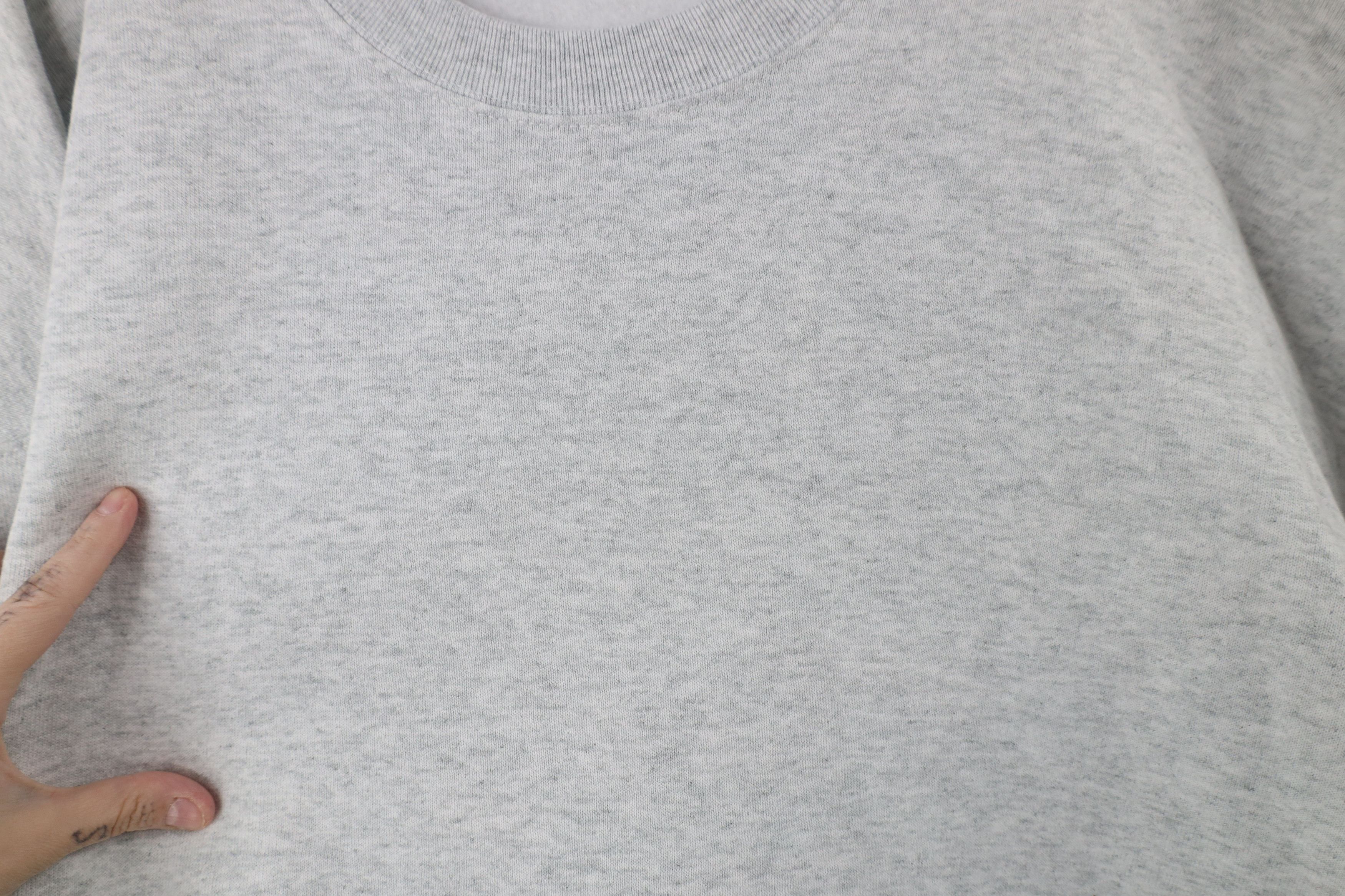 Vintage Vintage 90s Streetwear Crewneck Sweatshirt Heather Gray Size US XXL / EU 58 / 5 - 4 Thumbnail