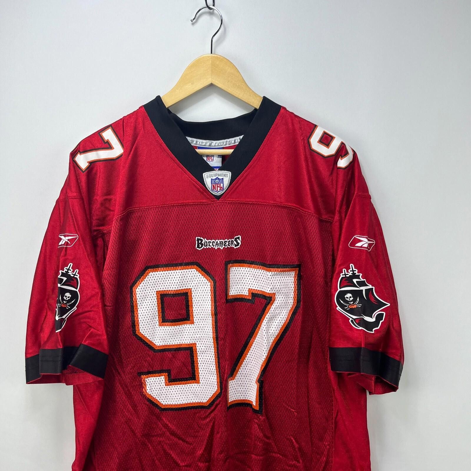 Reebok Vintage 90s Tampa Bay Buccaneers Jersey 97 Large Simeon Rice Size ONE SIZE - 2 Thumbnail
