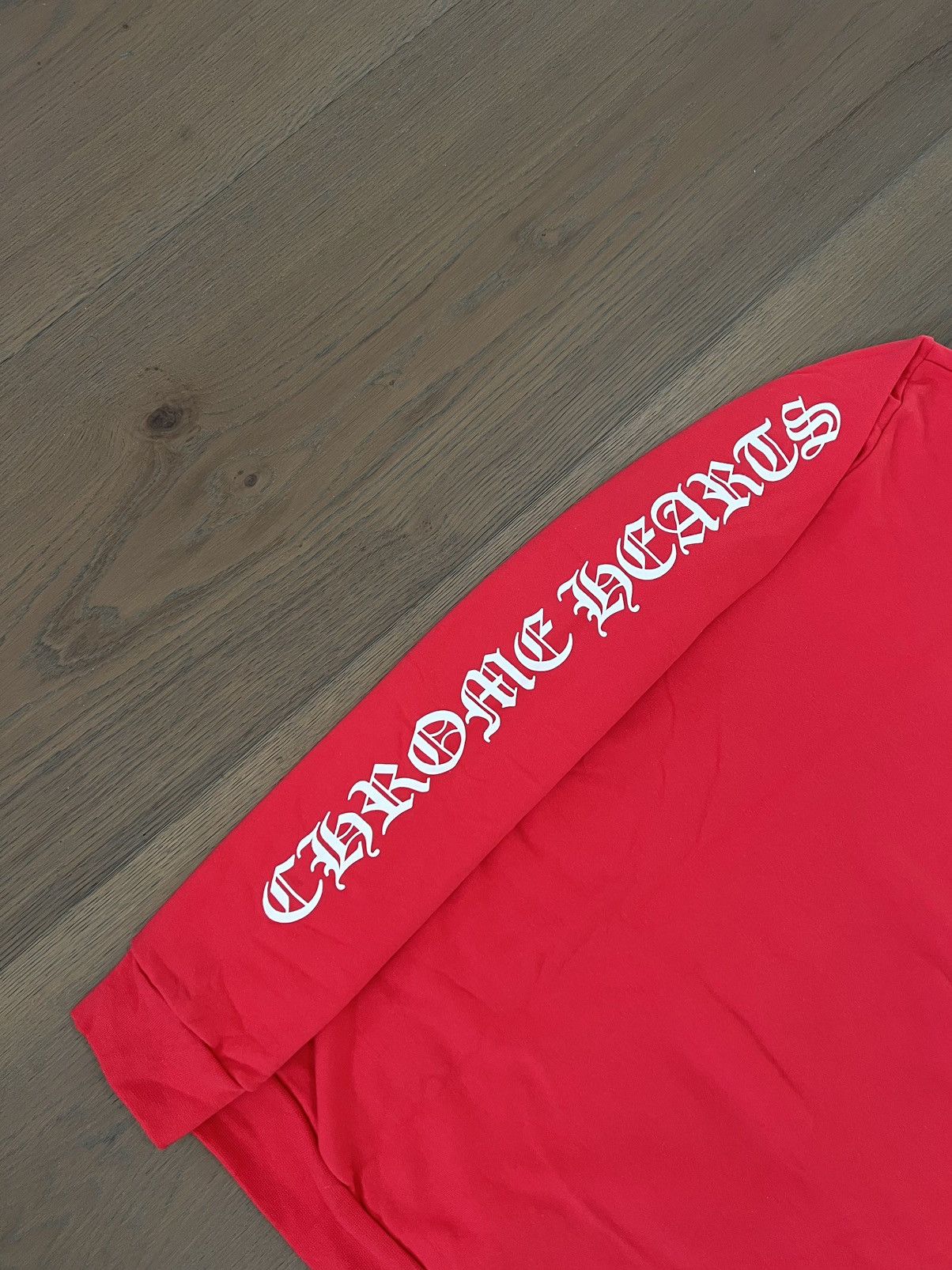 Chrome Hearts Chrome Hearts Red Scroll Logo Hoodie Size US L / EU 52-54 / 3 - 8 Thumbnail