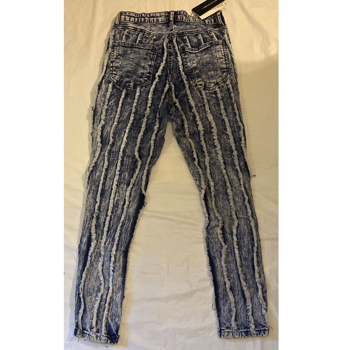 Other Pretty Little Thing Flare Jean - Size: 8 - Washed Blue Size 30" / US 8 / IT 44 - 2 Thumbnail