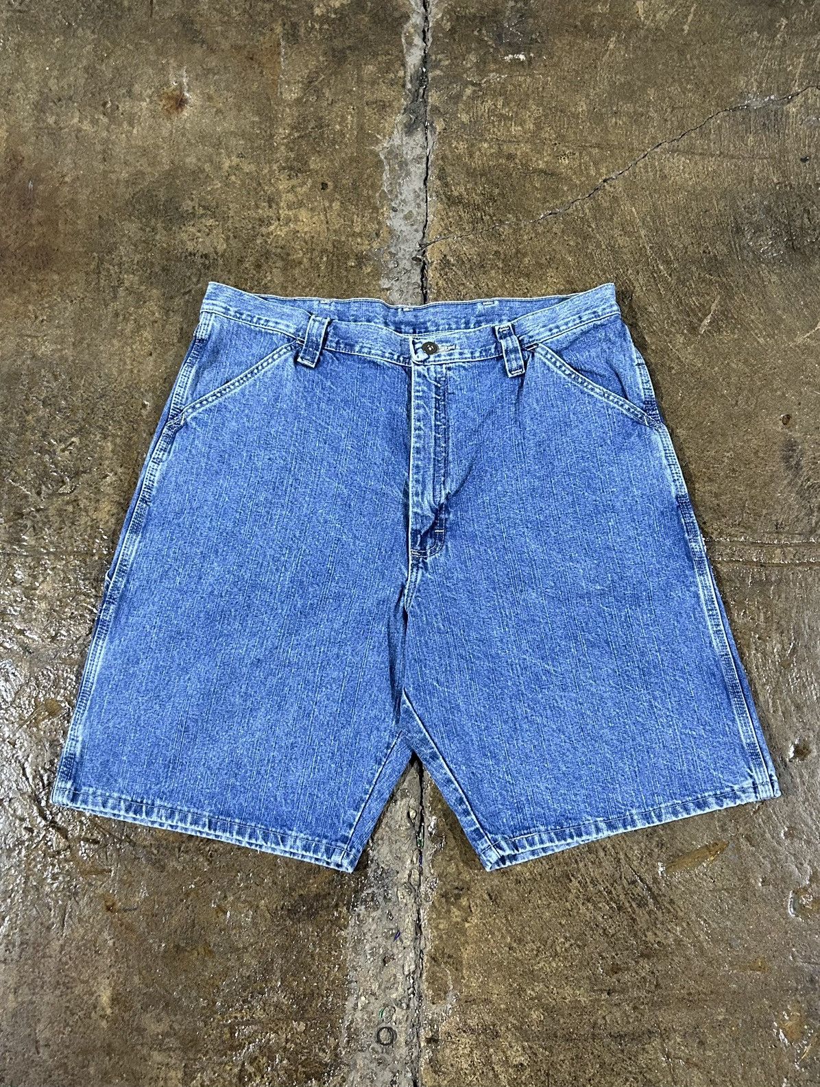 Carhartt × Vintage × Wrangler Crazy Carhartt Style Wrangler Carpenter Jorts Skater Shorts Size US 36 / EU 52 - 2 Thumbnail