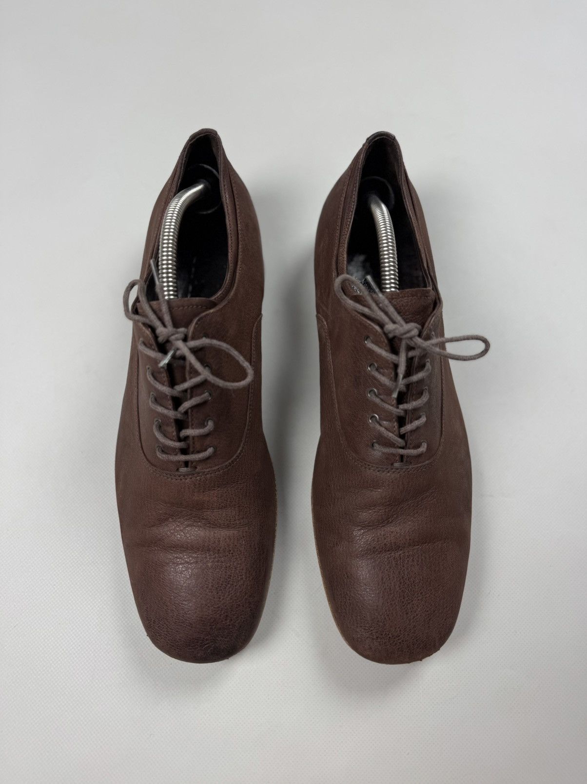 Prada Prada Men’s Leather Lace Up Formal Oxford Shoes Size US 10.5 / EU 43-44 - 7 Thumbnail