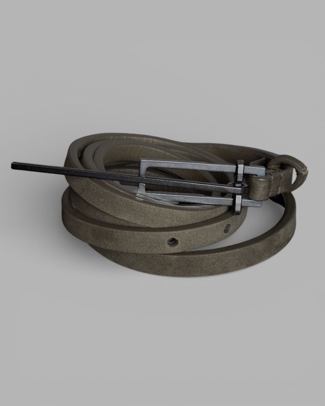Haider Ackermann Haider Ackermann Double Wrap Thin Designer Leather Belt Size ONE SIZE - 10 Thumbnail