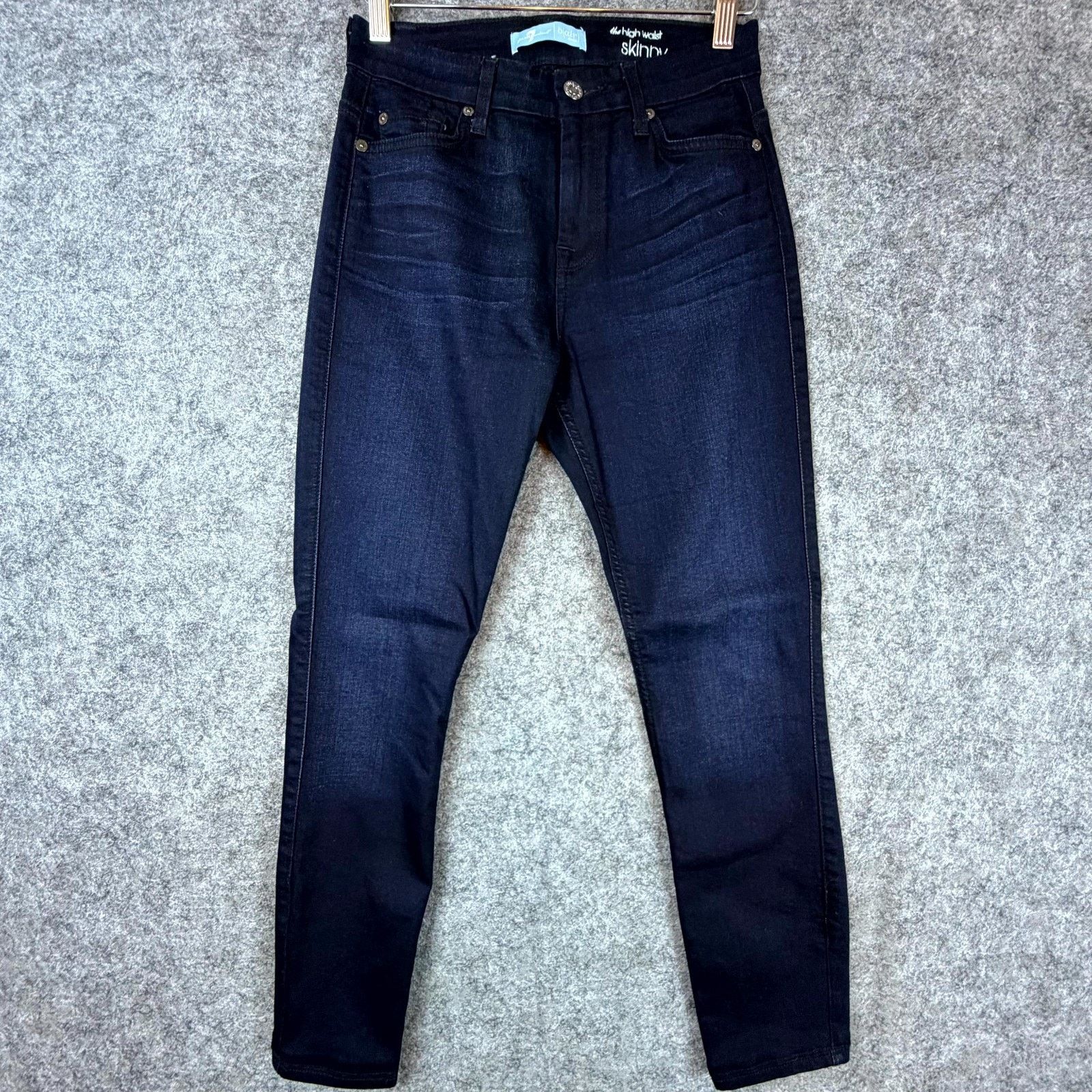 7 For All Mankind 7 For All Mankind Skinny Jeans Womens 26 Blue High Waist Size 26" / US 2 / IT 38 - 1 Thumbnail