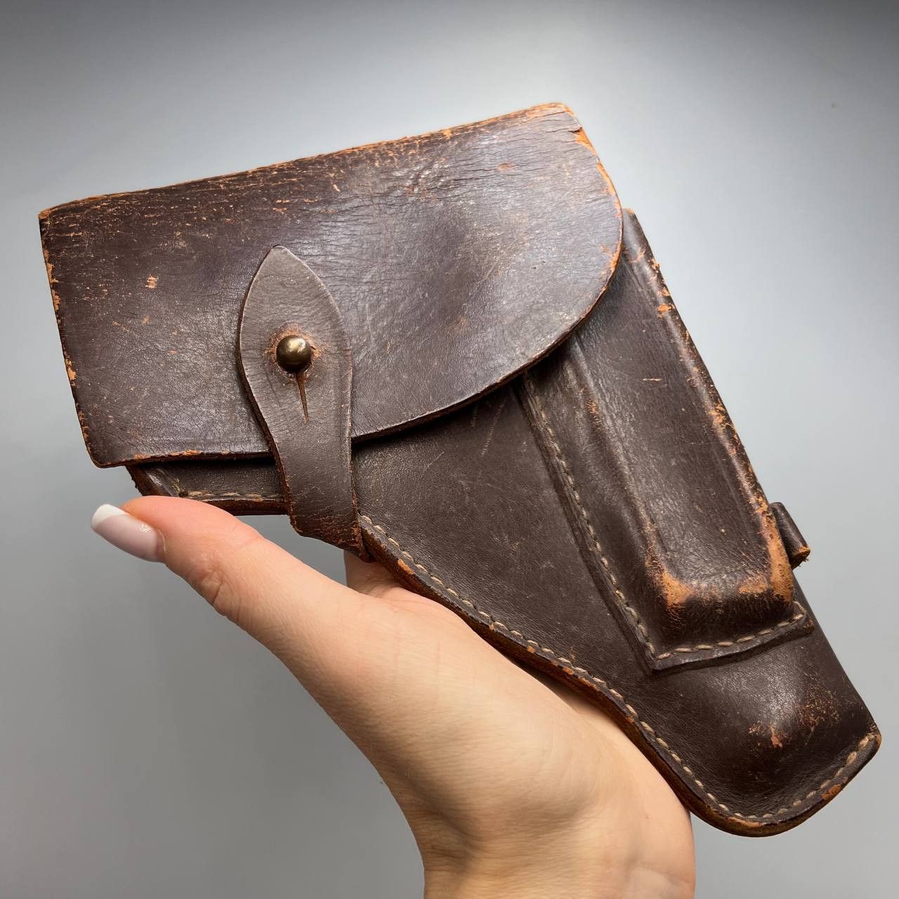 Vintage Vintage Military Army Officer Belt Holster Pistol Leather Size ONE SIZE - 1 Thumbnail