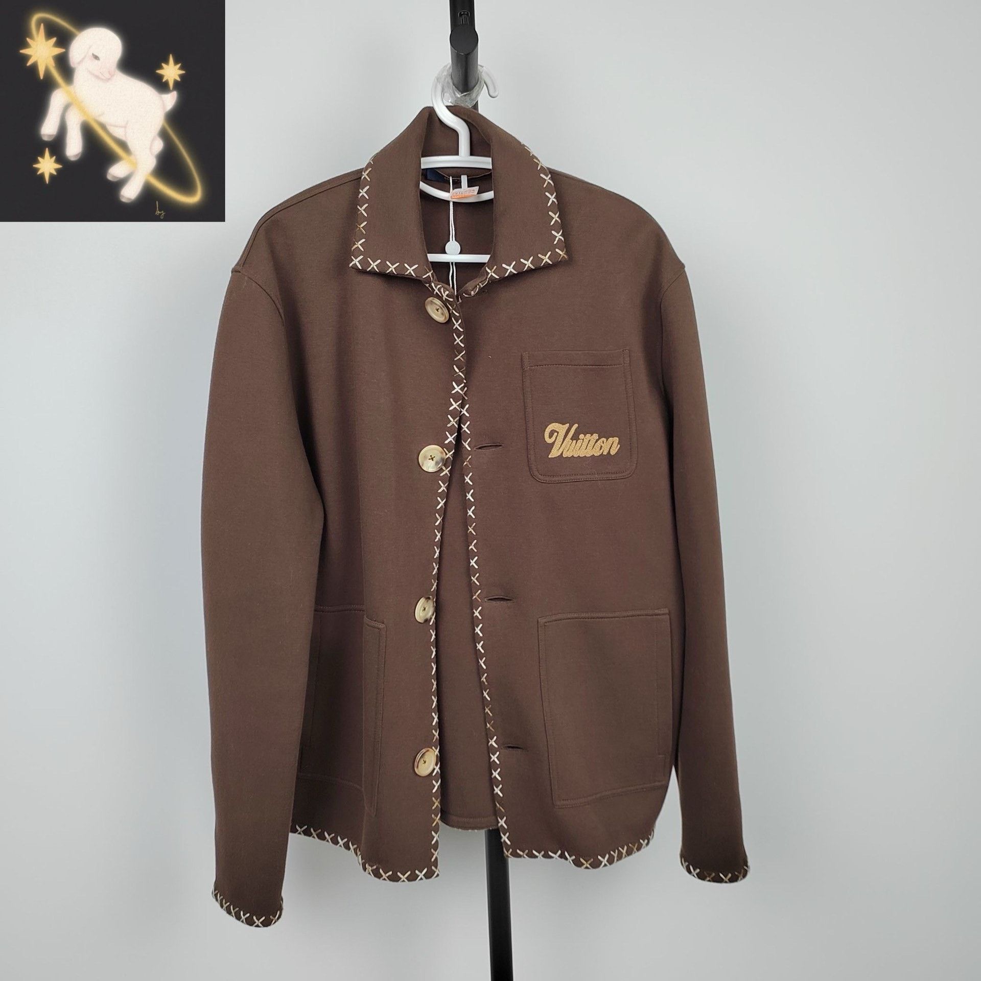 Louis Vuitton Louis Vuitton Brown Jacket S Women Size S / US 4 / IT 40 - 1 Thumbnail