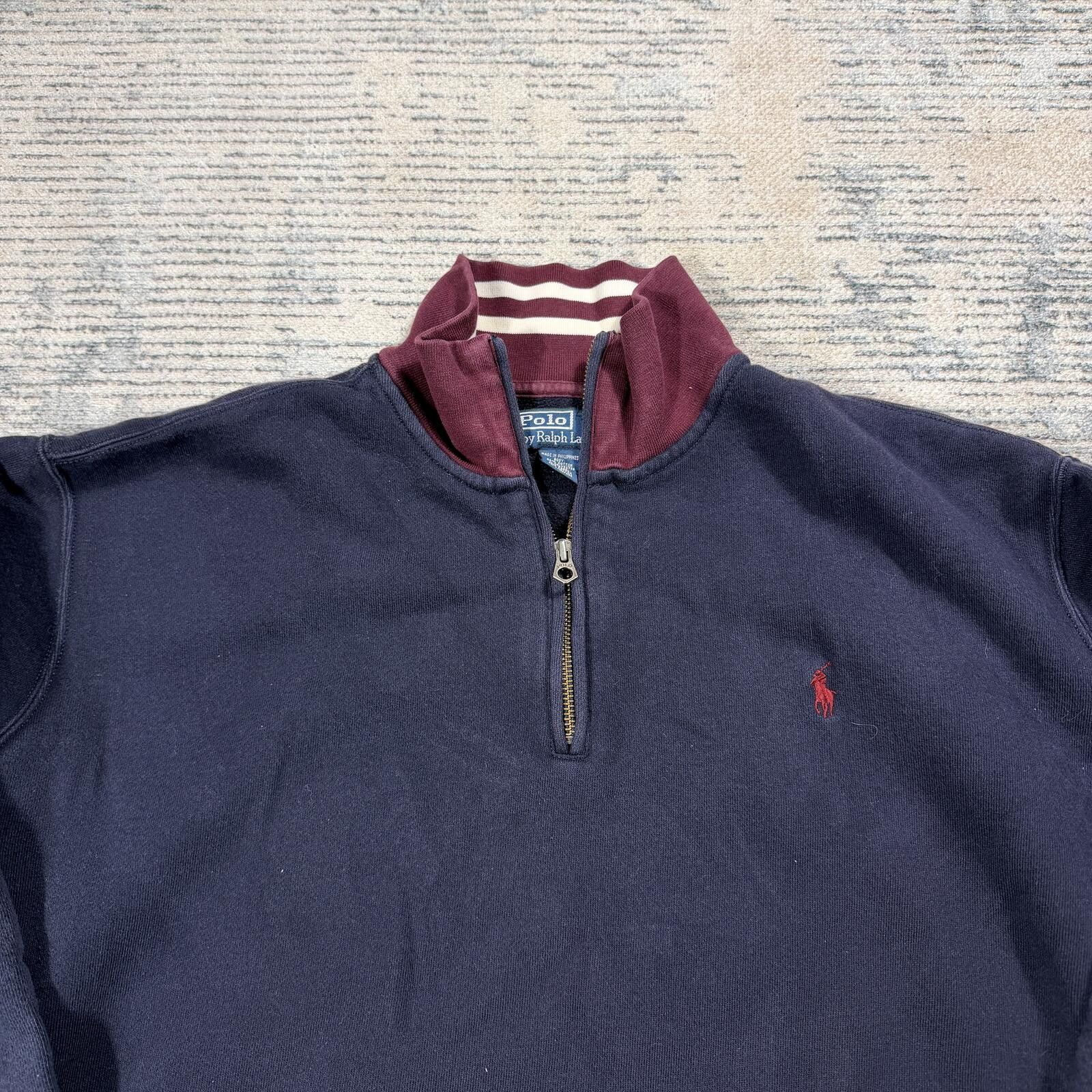 Polo Ralph Lauren Vintage 90s Polo Ralph Lauren 1/4 zip pullover sweatshirt Size US XXL / EU 58 / 5 - 3 Thumbnail
