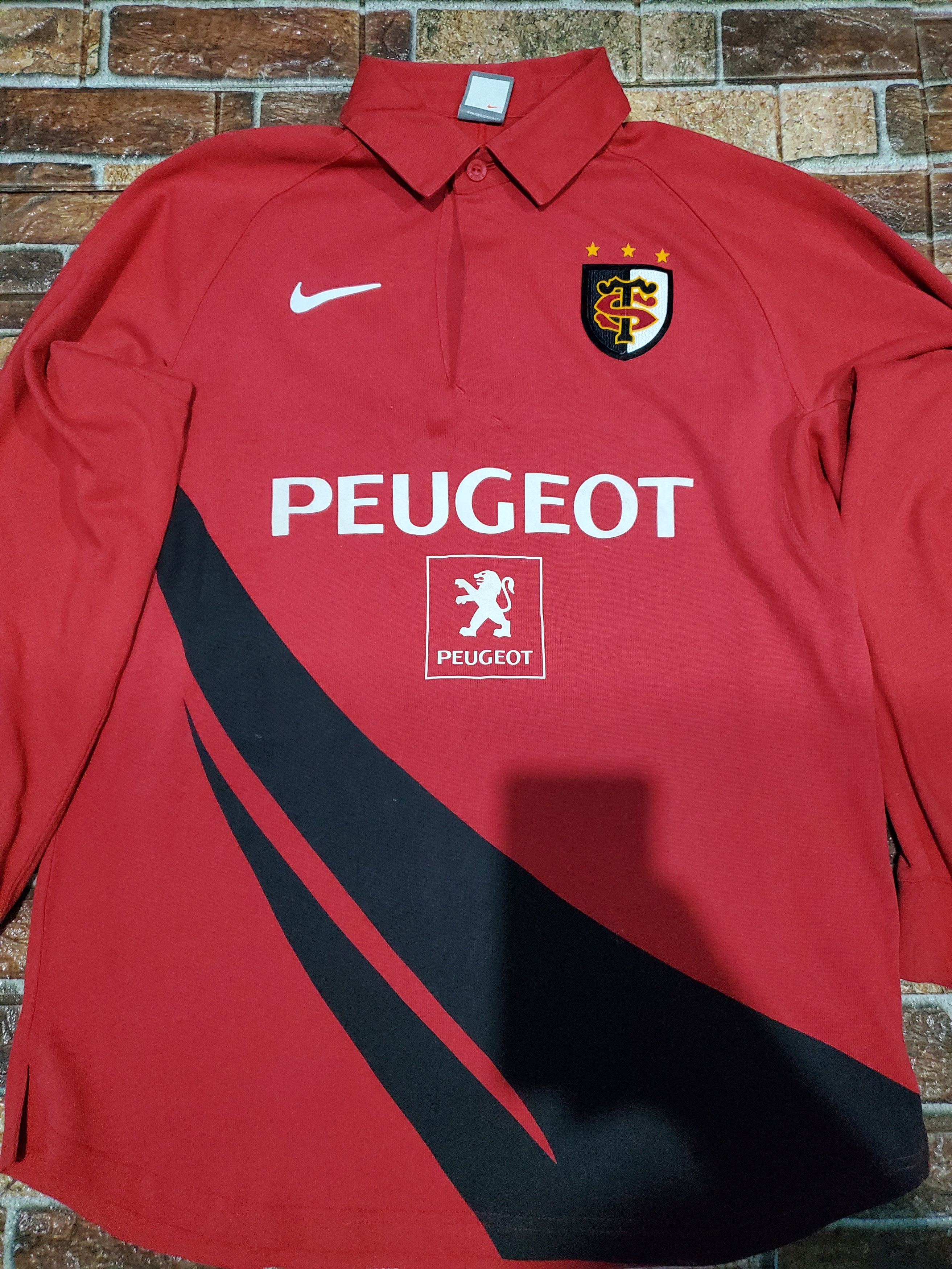 Nike × Vintage Vintage Nike Stade Toulousain Sweatshirt Rugby ST Peugeot Size US L / EU 52-54 / 3 - 6 Thumbnail