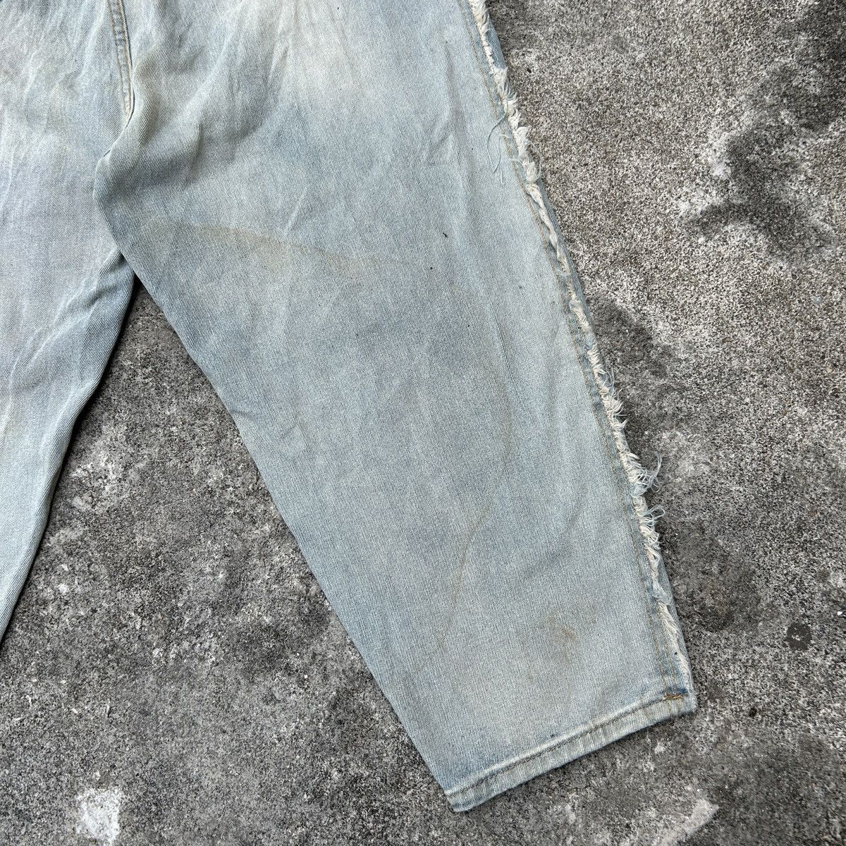 Japanese Brand × Vintage Loose Jeans Patchwork Paint Style Size US 27 - 11 Thumbnail