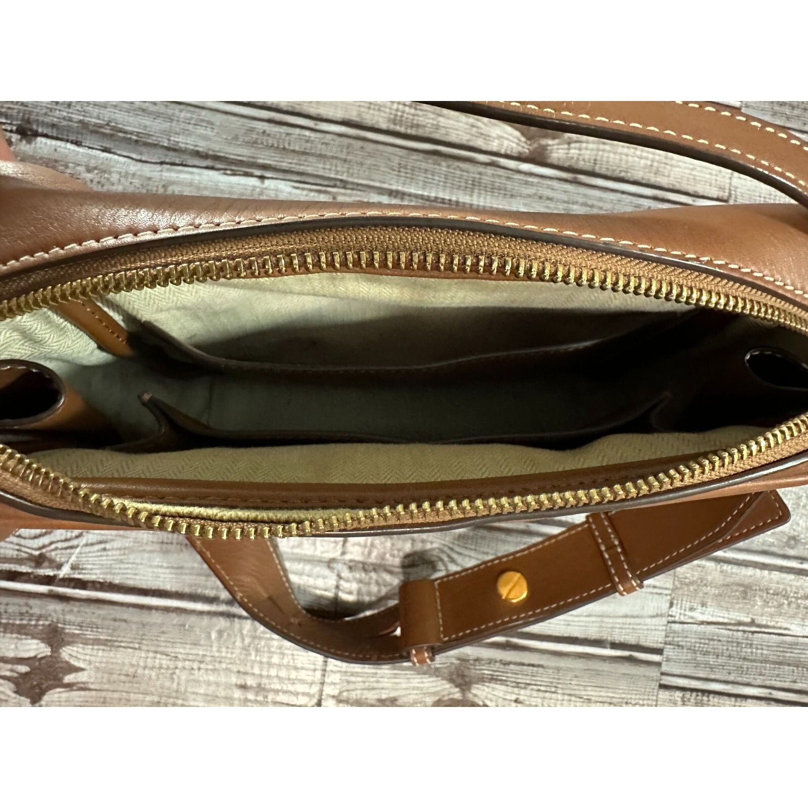 Tory Burch Tory Burch Leather Camera Bag - Brown Light Umber mspr 698 Size ONE SIZE - 5 Thumbnail