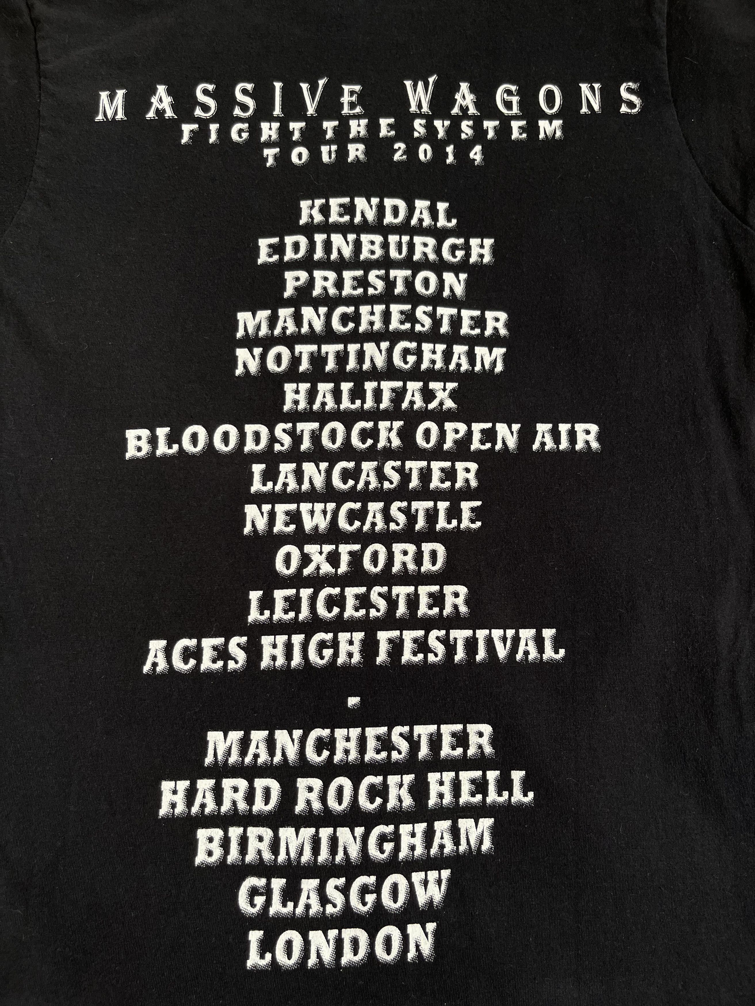 Gildan Massive Wagons Fight The System Tour 2014 Size S / US 4 / IT 40 - 4 Thumbnail