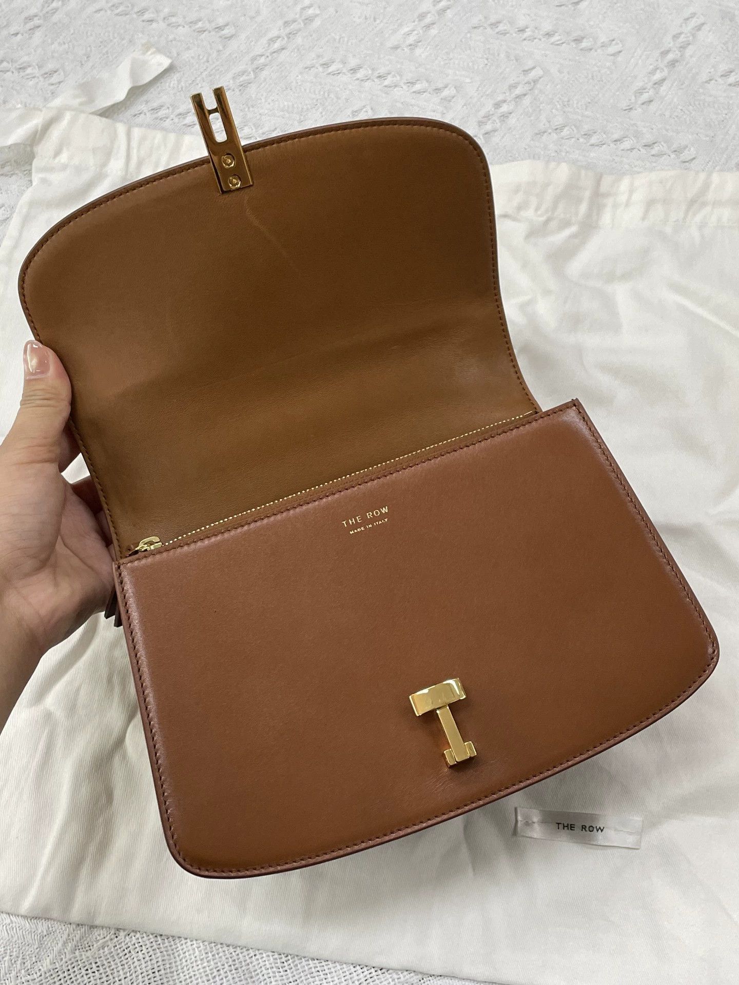 The Row The Row gold brown sofia handbag w/ dust bag & card Size ONE SIZE - 6 Thumbnail
