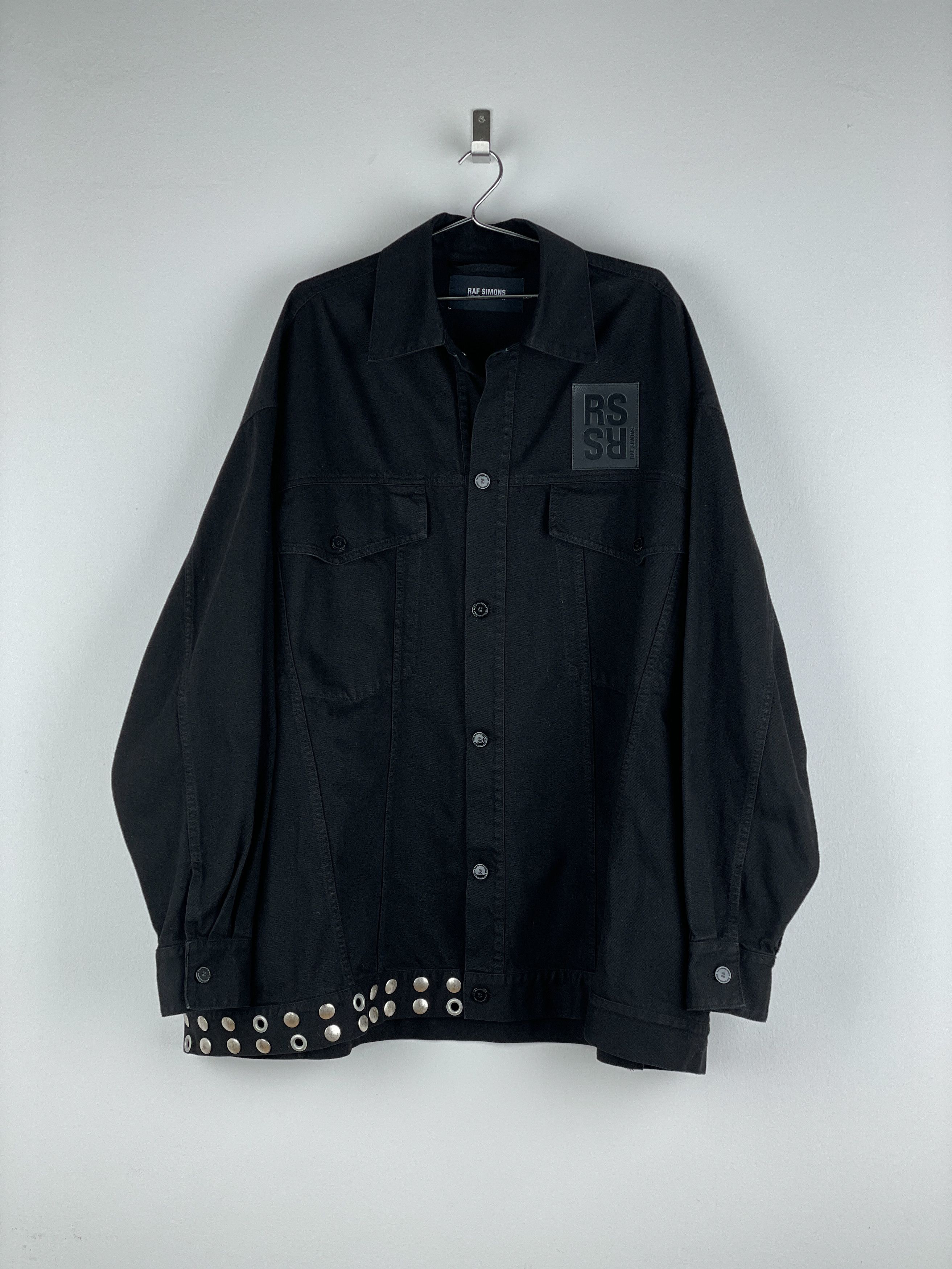   205w39nyc raf simons ラフシモンズ CALVIN KLEIN 205W39NYC Raf Simons black distressed satin