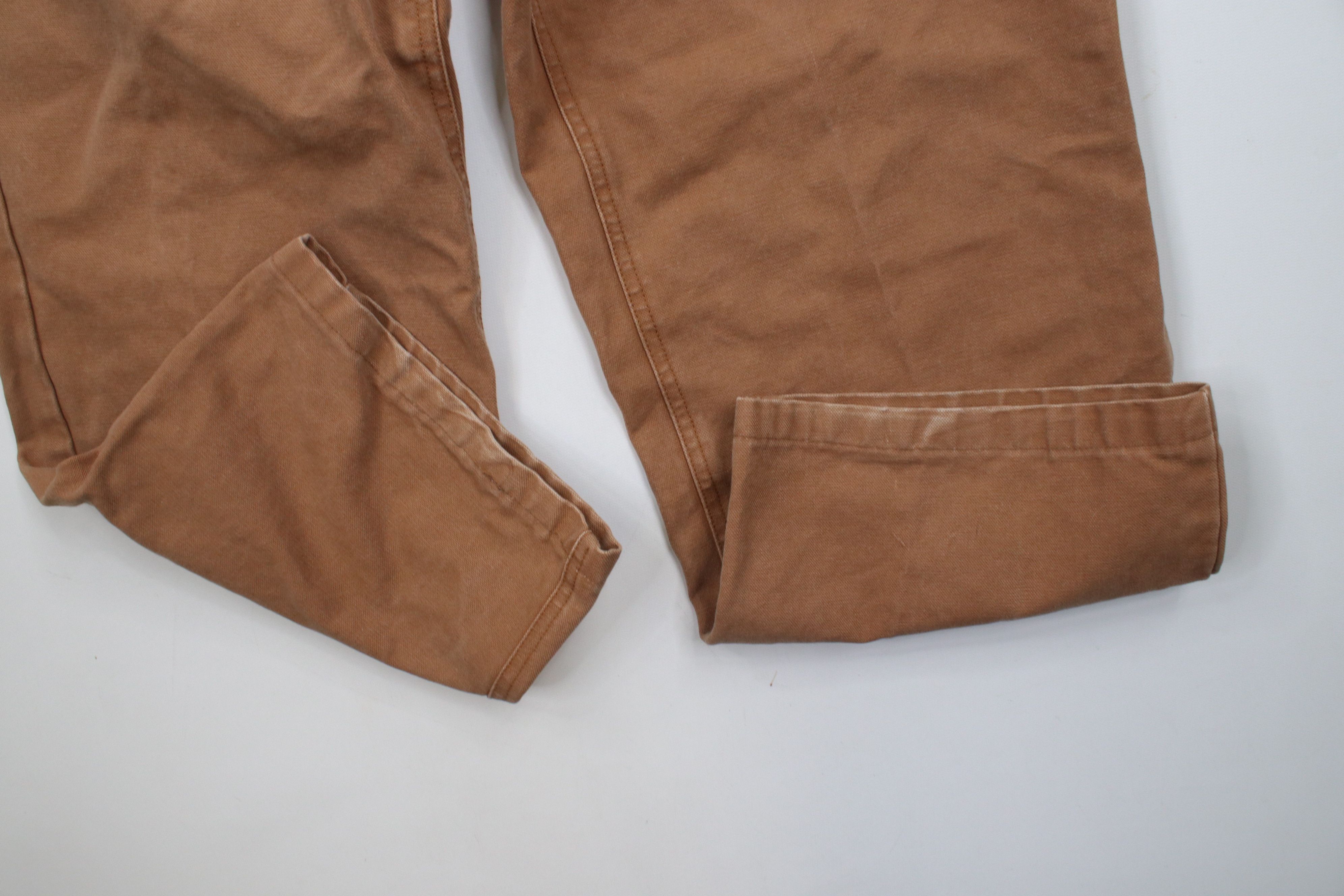 Cabelas × Vintage Vintage 90s Cabelas Canvas Workwear Pants Duck Brown Cotton Size US 32 / EU 48 - 7 Thumbnail