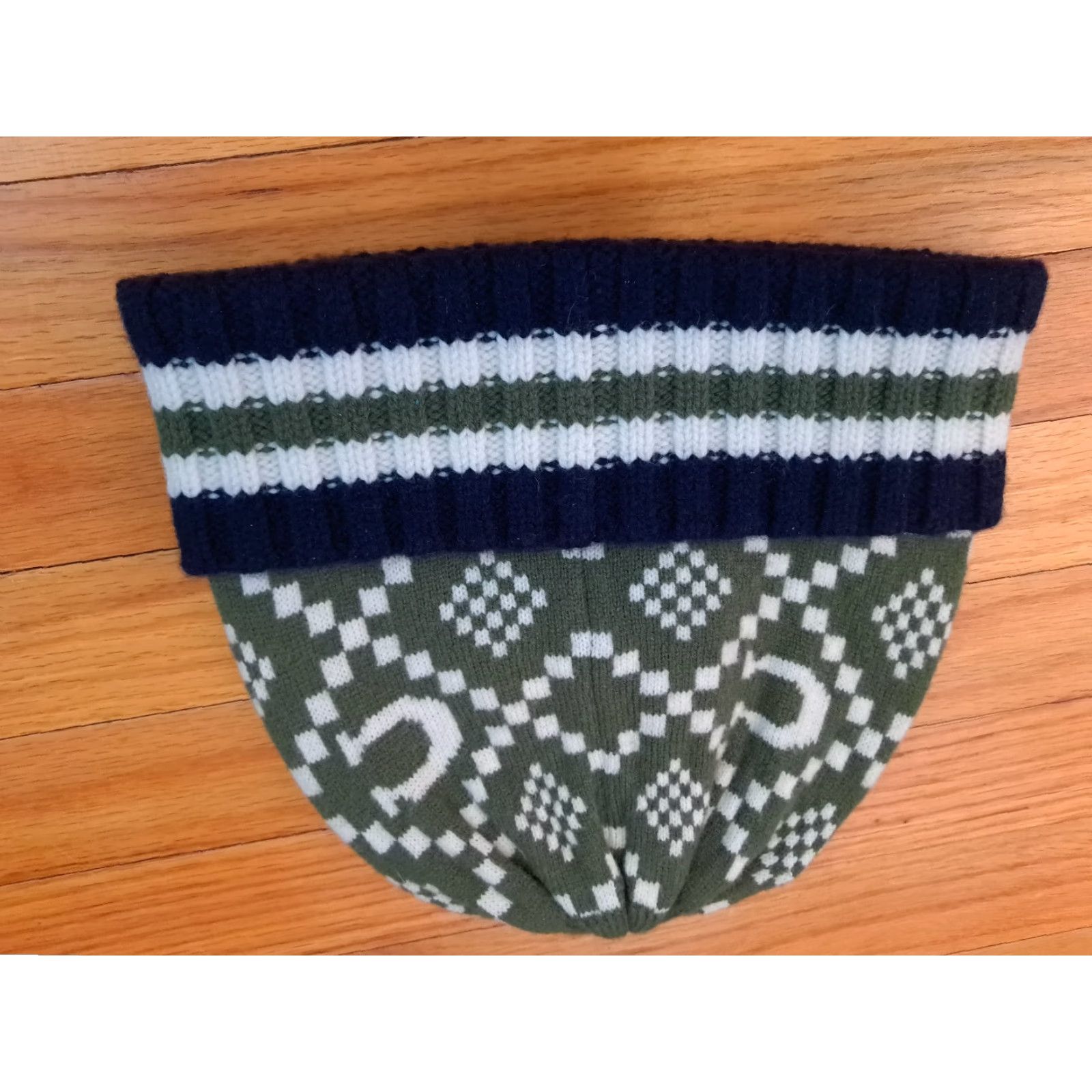 Coach VINTAGE Coach Beanie Wool Hat Green Womens NWT Winter 97% Wool Adjustable Powerfully Knit Men? Size ONE SIZE - 4 Thumbnail