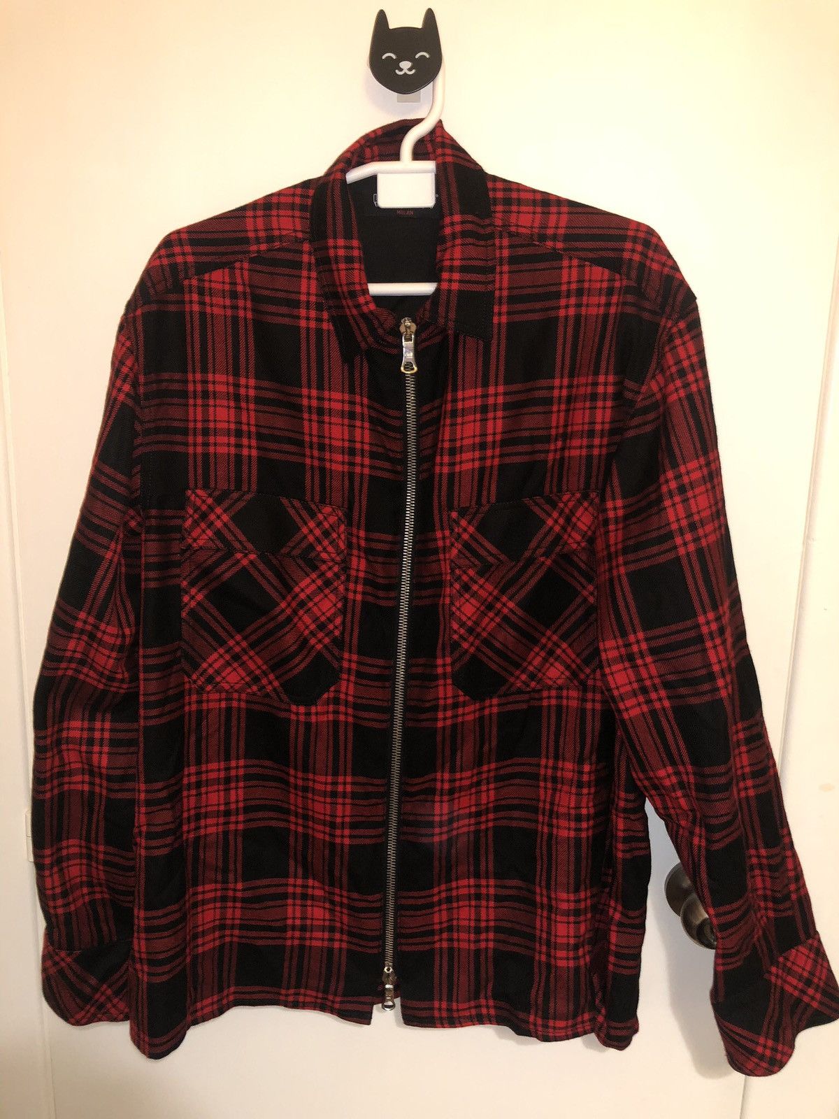 Designer Tartan Wool Zip by La Haine Milan Size US M / EU 48-50 / 2 - 6 Thumbnail