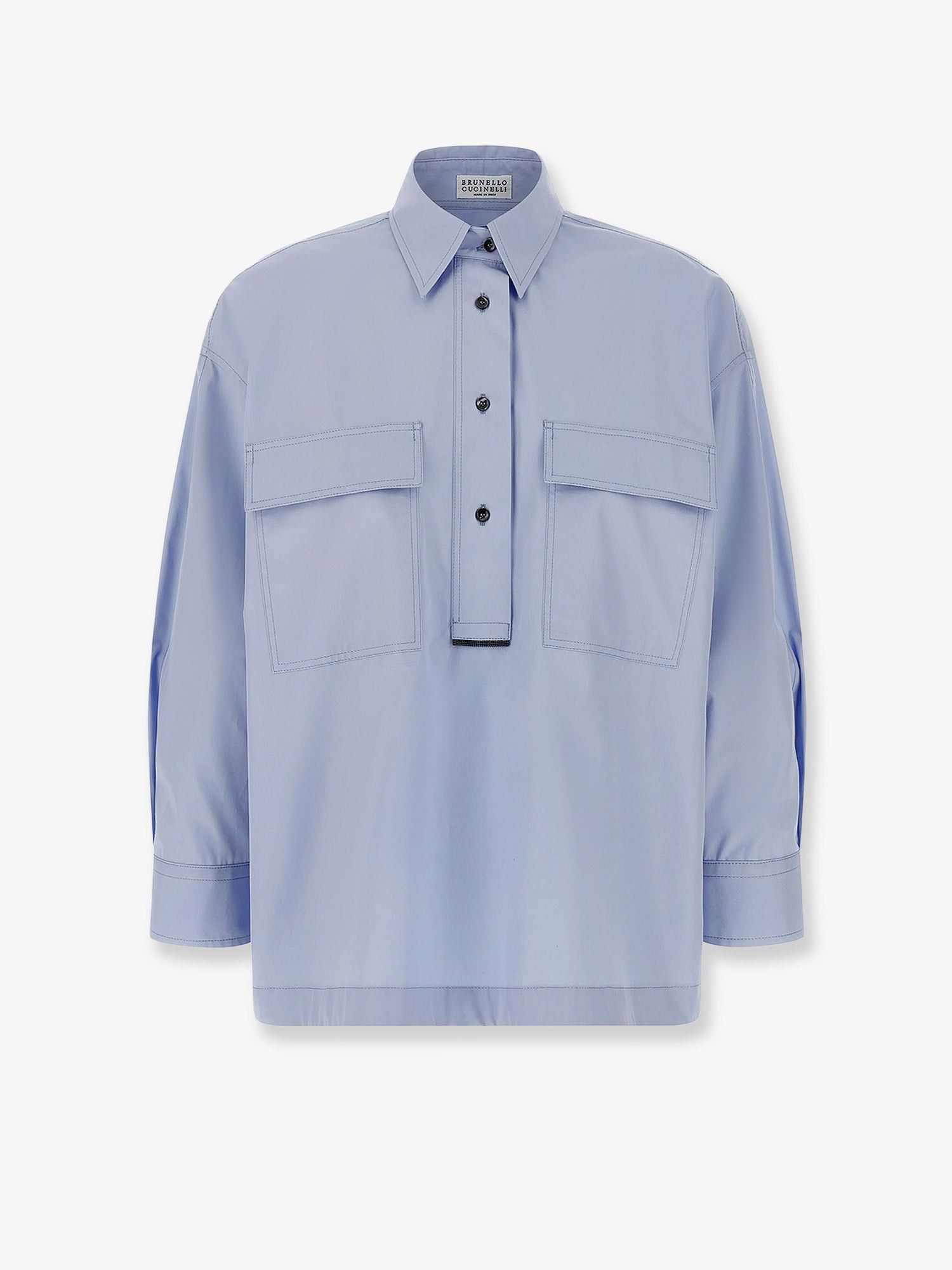Brunello Cucinelli Cotton Shirt Size S / US 4 / IT 40 - 1 Thumbnail