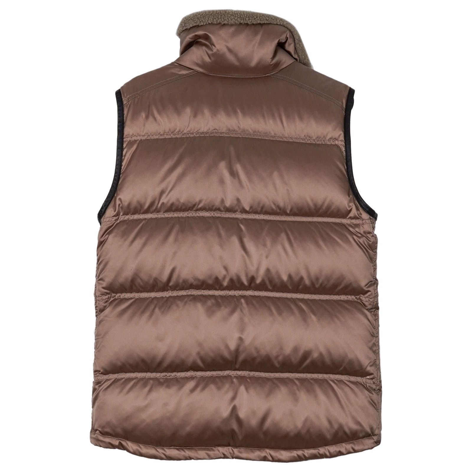 Prada Prada Milano Brown Nylon Shearling Collar Down Vest Jacket Size M / US 6-8 / IT 42-44 - 2 Thumbnail