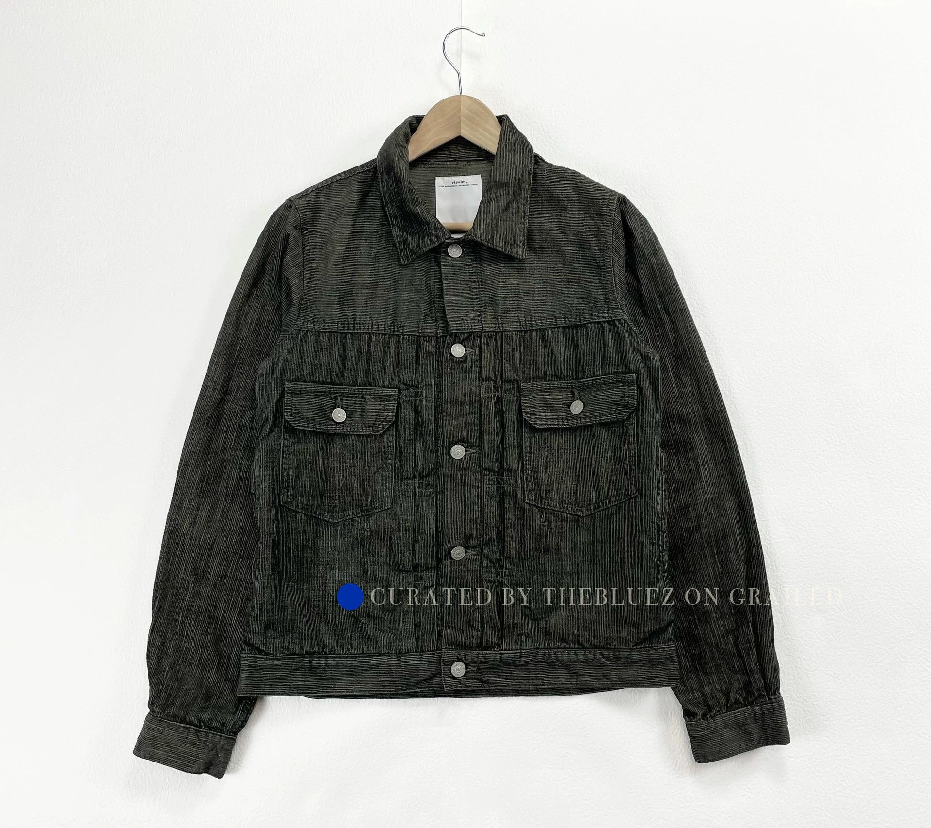 Visvim Corduroy Mud Dyed Jacket in Black Size US M / EU 48-50 / 2 - 1 Thumbnail