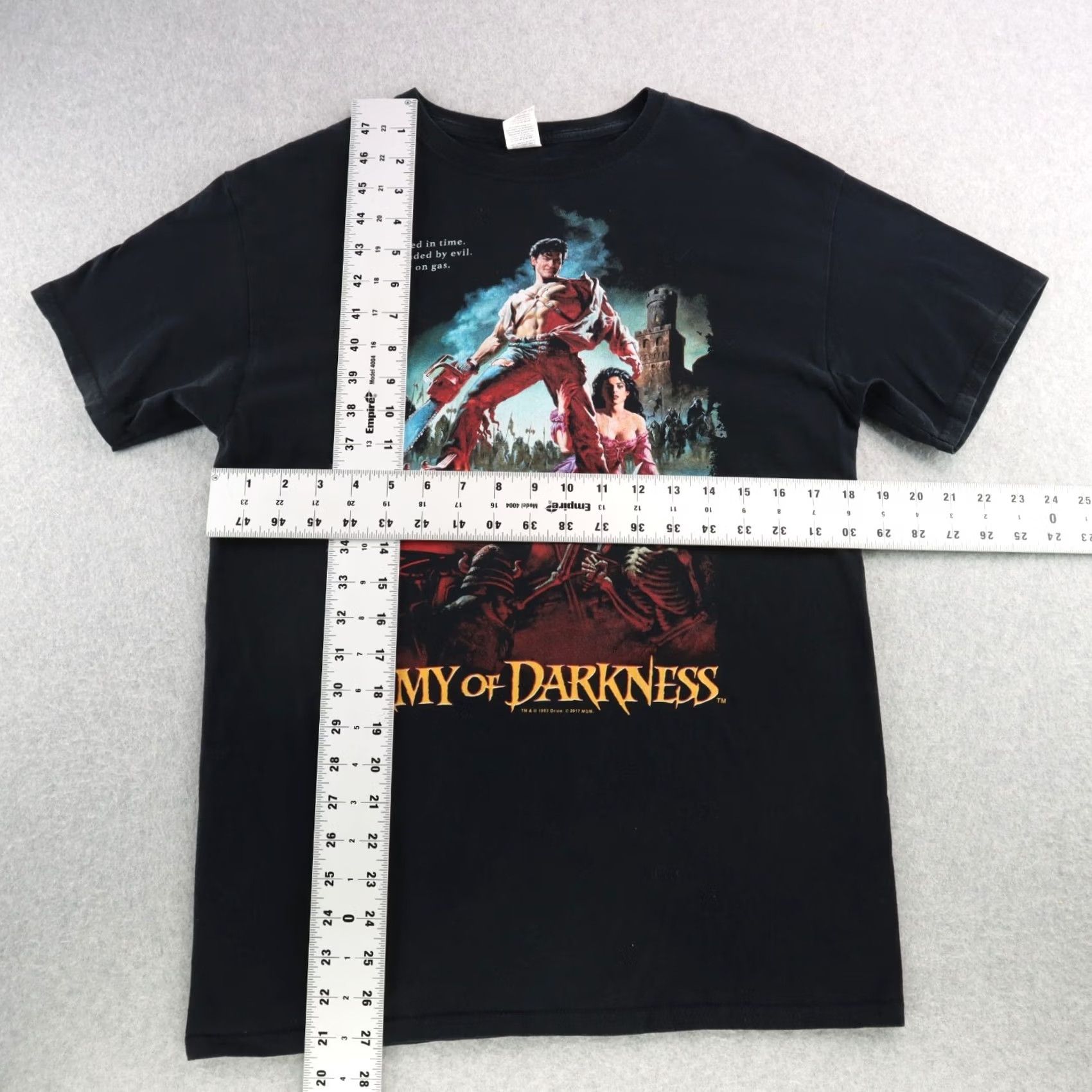 Fruit Of The Loom Army Of Darkness Ash Tshirt Adult Medium Black Crew Neck Size US M / EU 48-50 / 2 - 3 Thumbnail