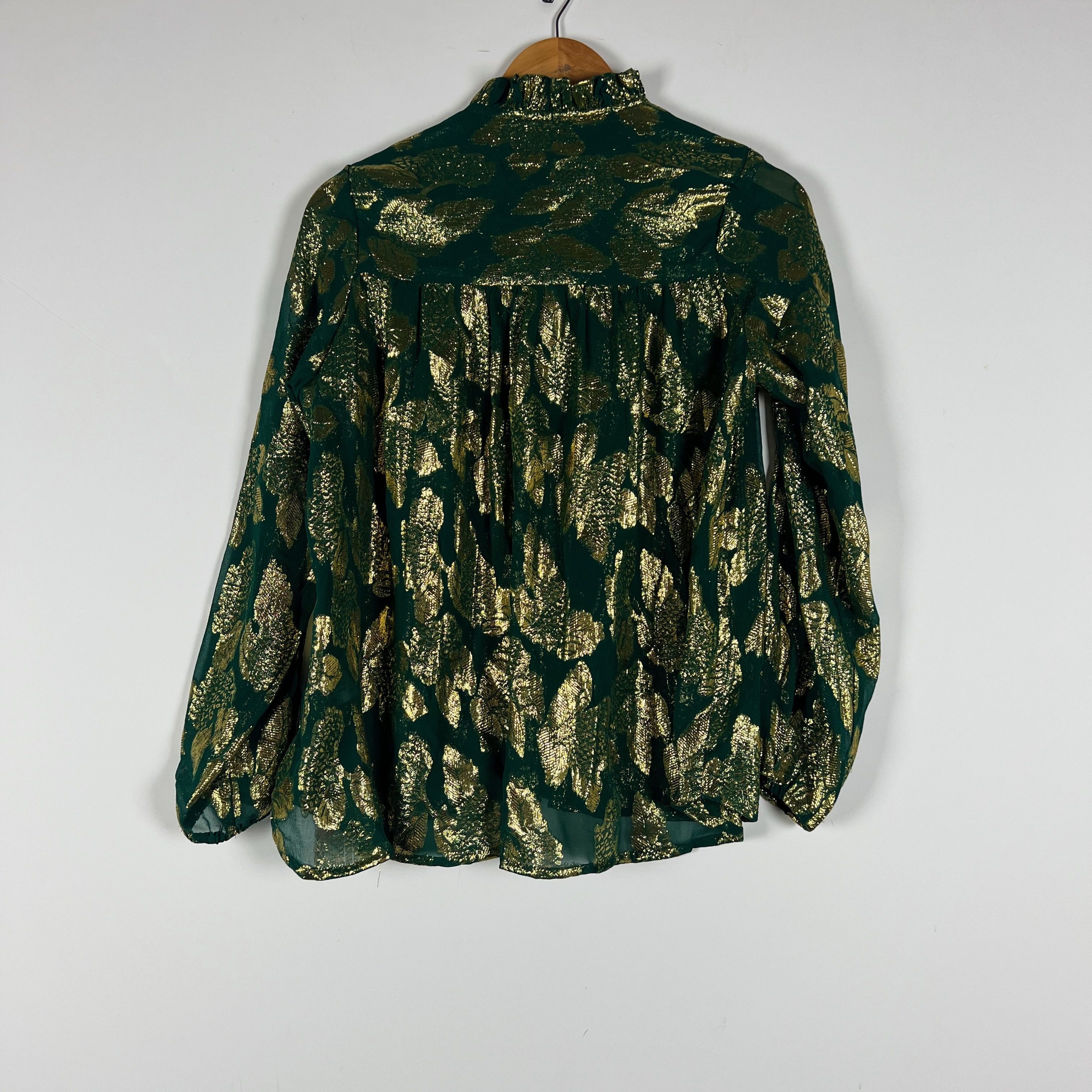 Other Mille Francesca Silk Chiffon Ruffle Collar Size S / US 4 / IT 40 - 4 Thumbnail