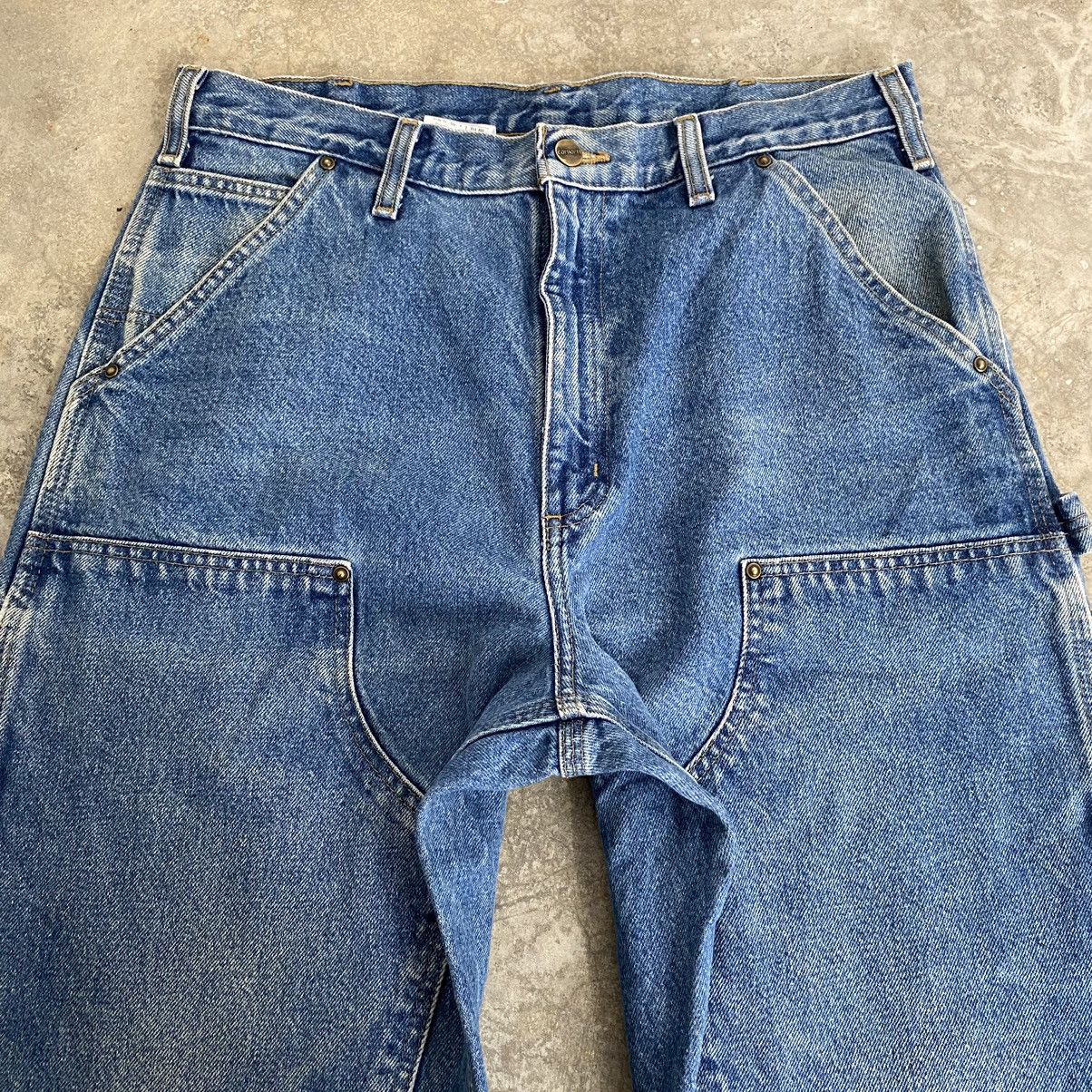 Carhartt Vintage Carhartt Double Knee Blue Carpenter Denim Jeans Size US 33 - 12 Thumbnail