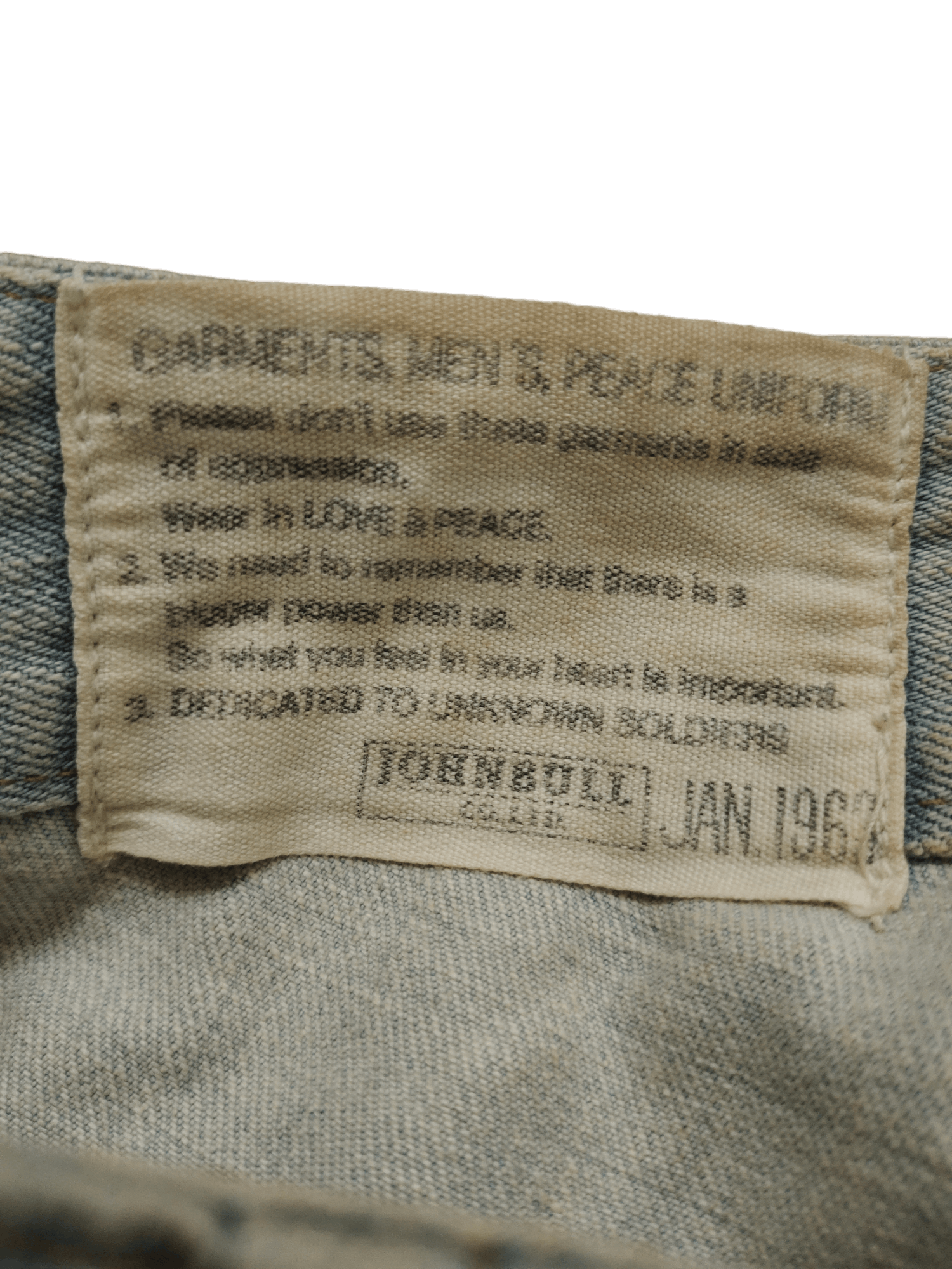 Kapital 1990s John Bull Dirty Worker Cargo Denim Pants 1967 Pattern Size US 30 / EU 46 - 16 Thumbnail