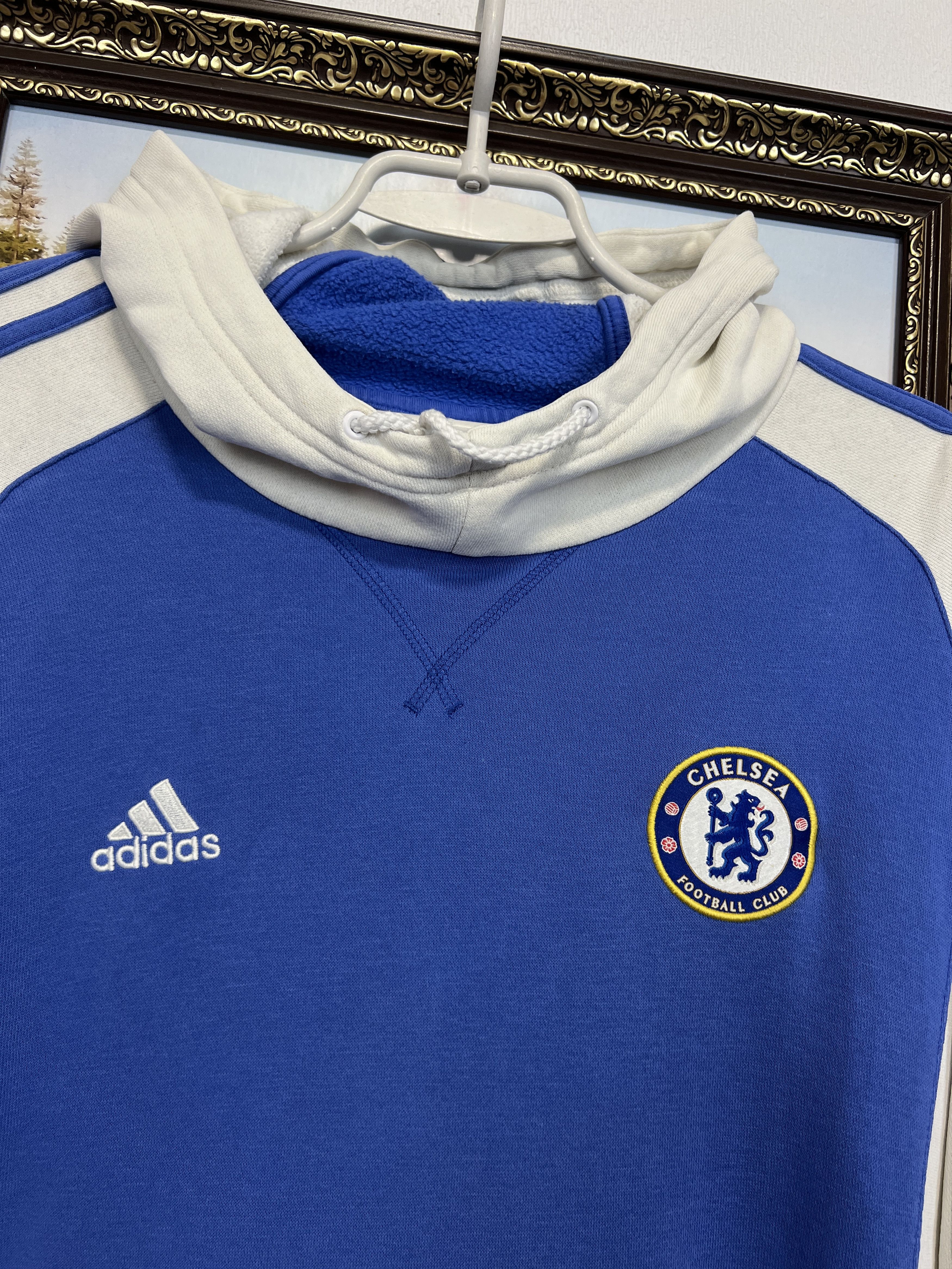 Adidas Vintage Chelsea Football Jacket Soccer Track Top Hoodie Size US S / EU 44-46 / 1 - 3 Thumbnail