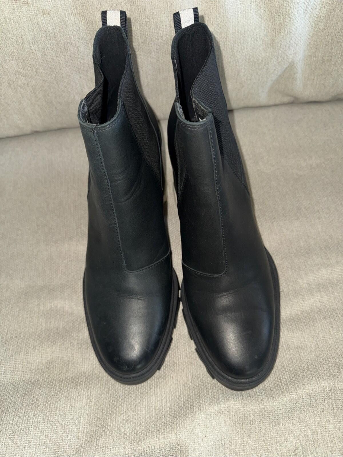 SOREL Sorel Women's Brex Heel Chelsea Boots Black Women’s 10.5 Size US 10.5 / IT 40.5 - 7 Thumbnail