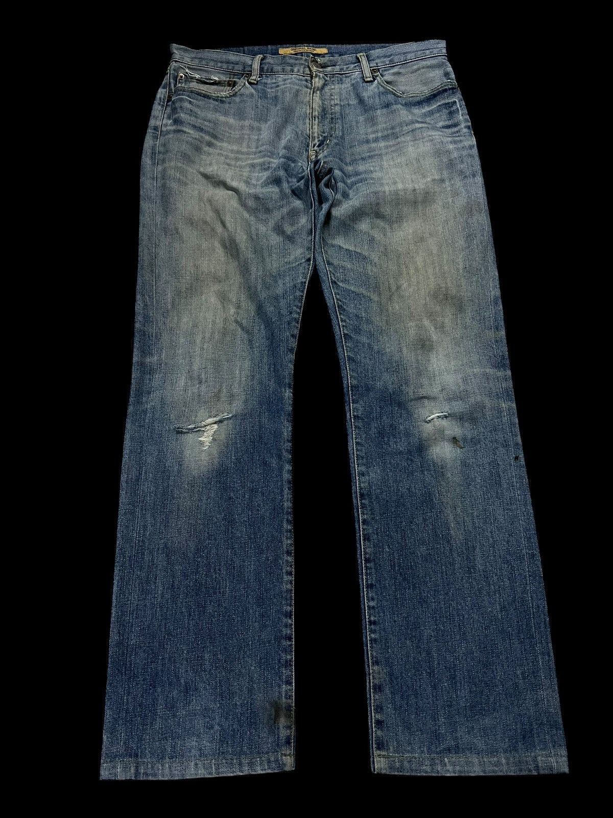 Japanese Brand × Uniqlo × Vintage Japanese Brand Uniqlo Vintage S002 Distressed Jean Size US 35 - 1 Thumbnail