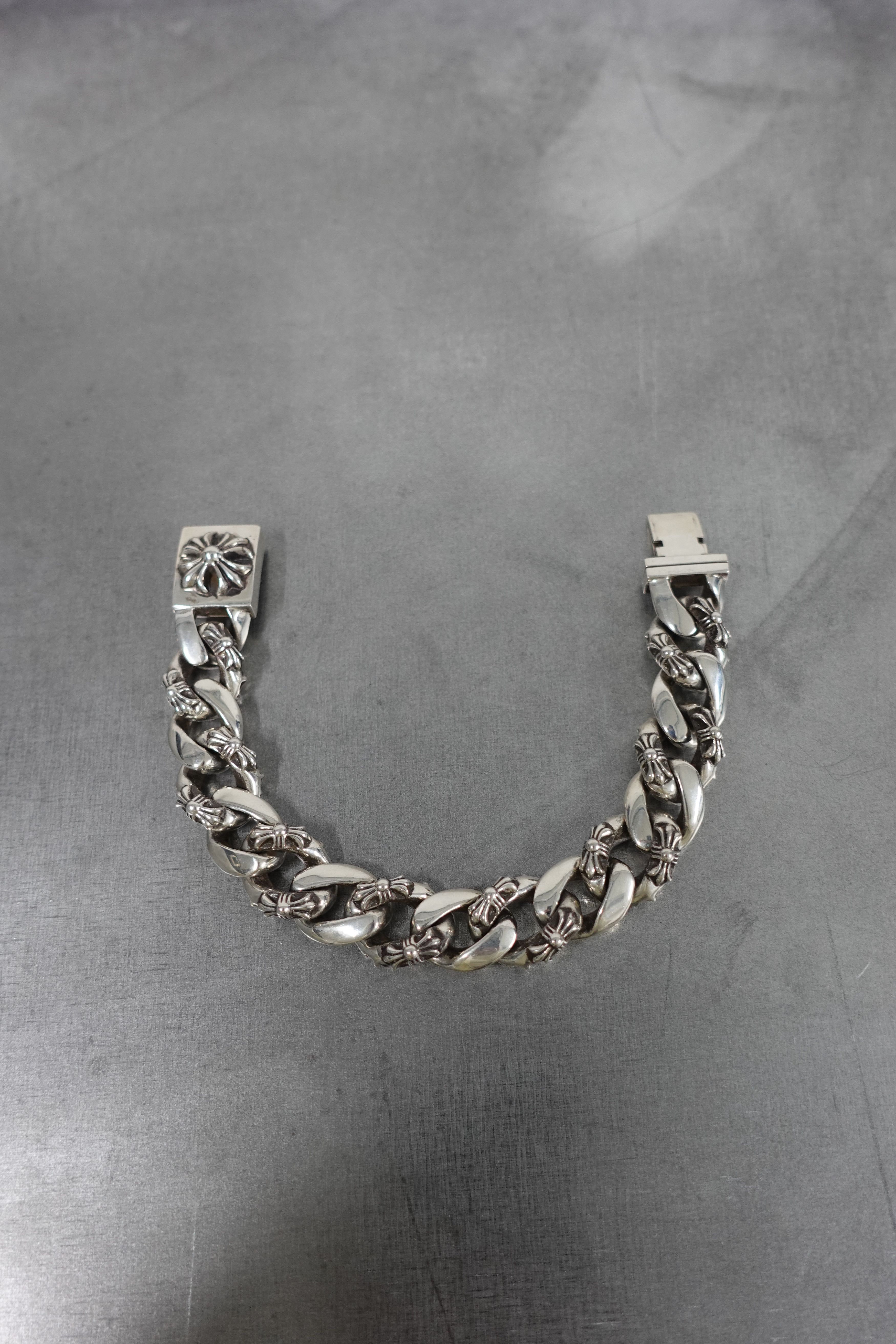 Chrome Hearts CHROME HEARTS SILVER PLUS CROSS BOX ID FANCY LINK BRACELET Size ONE SIZE - 6 Thumbnail