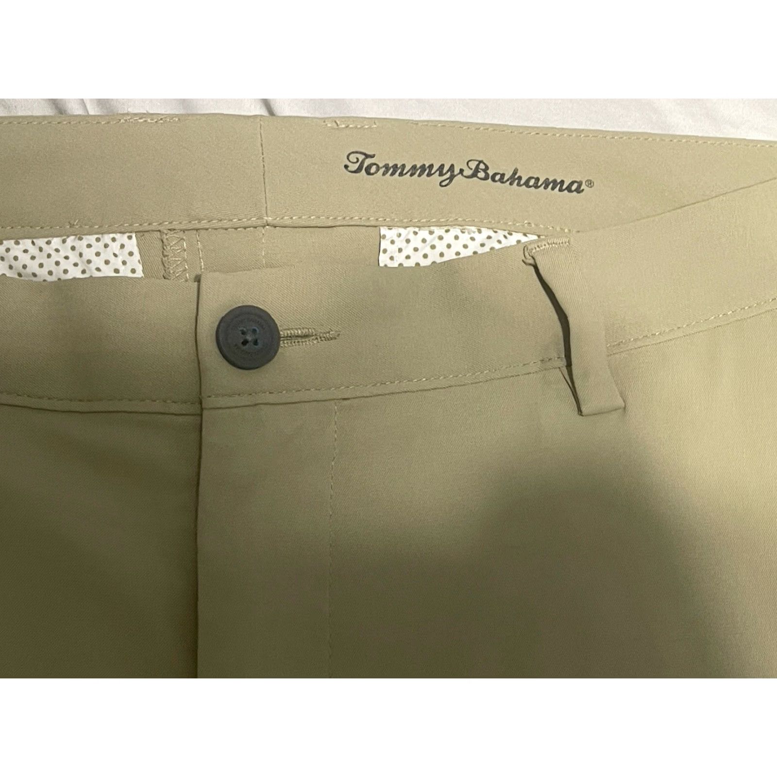 Tommy Bahama Tommy Bahama Pants 38X31 Khaki Tan Performance Chino Athleisure Golf Zip Pocket Shirt? Size US 38 / EU 54 - 2 Thumbnail