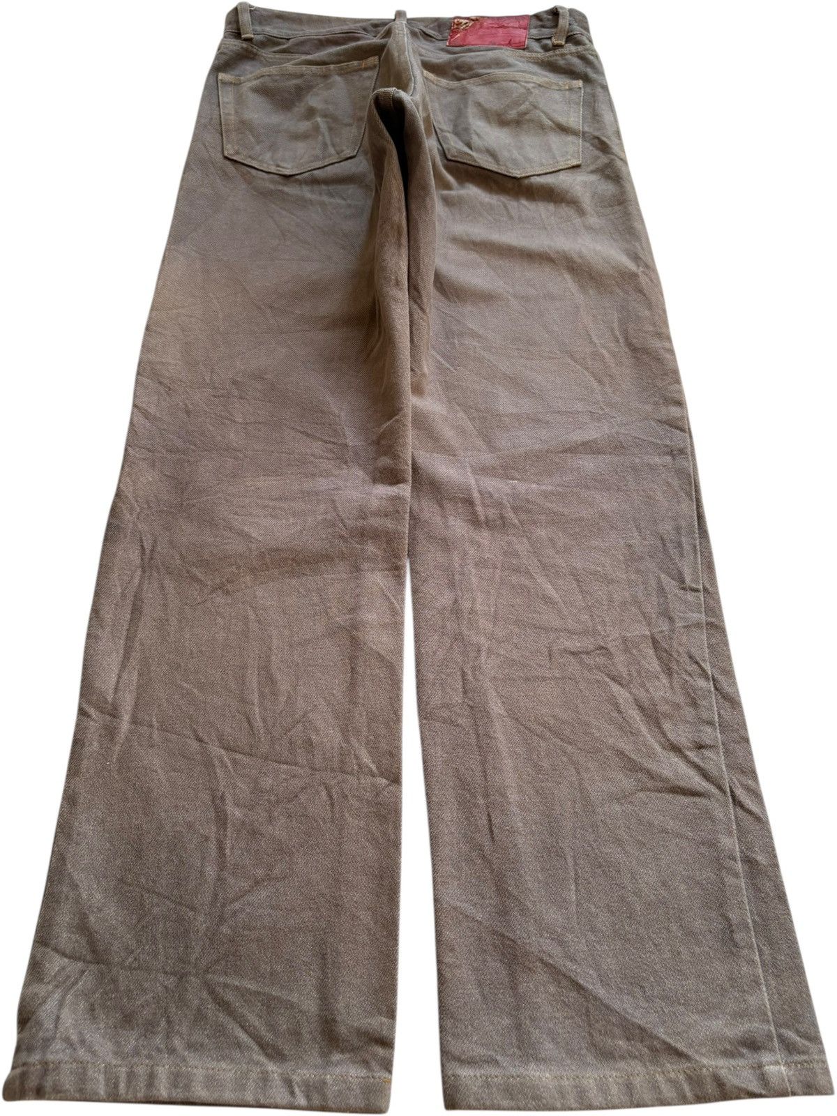 Yohji Yamamoto Vintage Ined By Yohji Yamamoto ButtonFly Rusty Mud Wash Jean Size US 29 - 2 Thumbnail