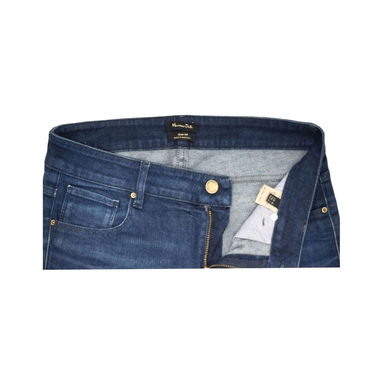 Massimo Dutti VINTAGE MASSIMO DUTTI Womens Slim Jeans US 4 Small W30 L32 Blue Cotton JL15 Size 28" / US 6 / IT 42 - 3 Thumbnail