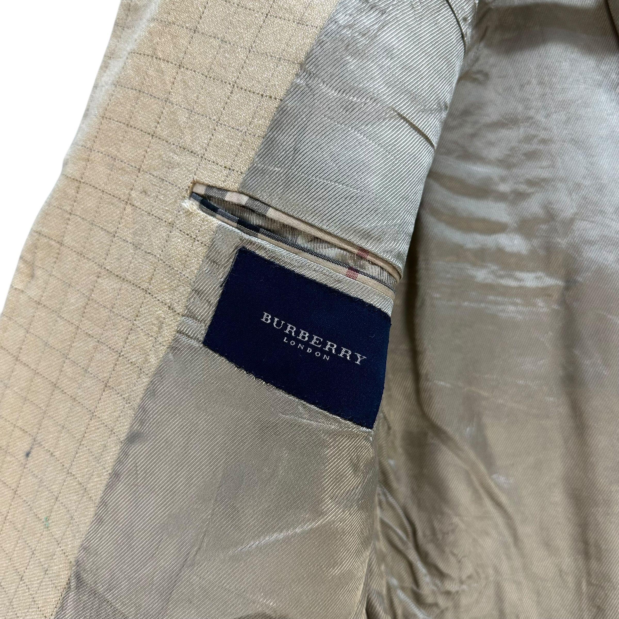 Burberry Vintage BURBERRY Kensington Check Wool Silk Blazer #A79-1916 Size US M / EU 48-50 / 2 - 7 Thumbnail