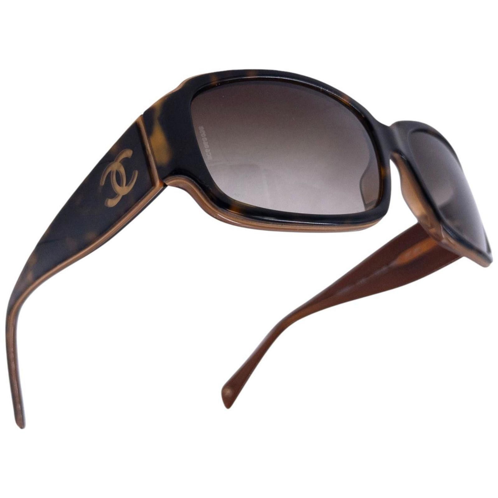Chanel Vintage Chanel Tortoise Shell Sunglasses Size ONE SIZE - 5 Thumbnail