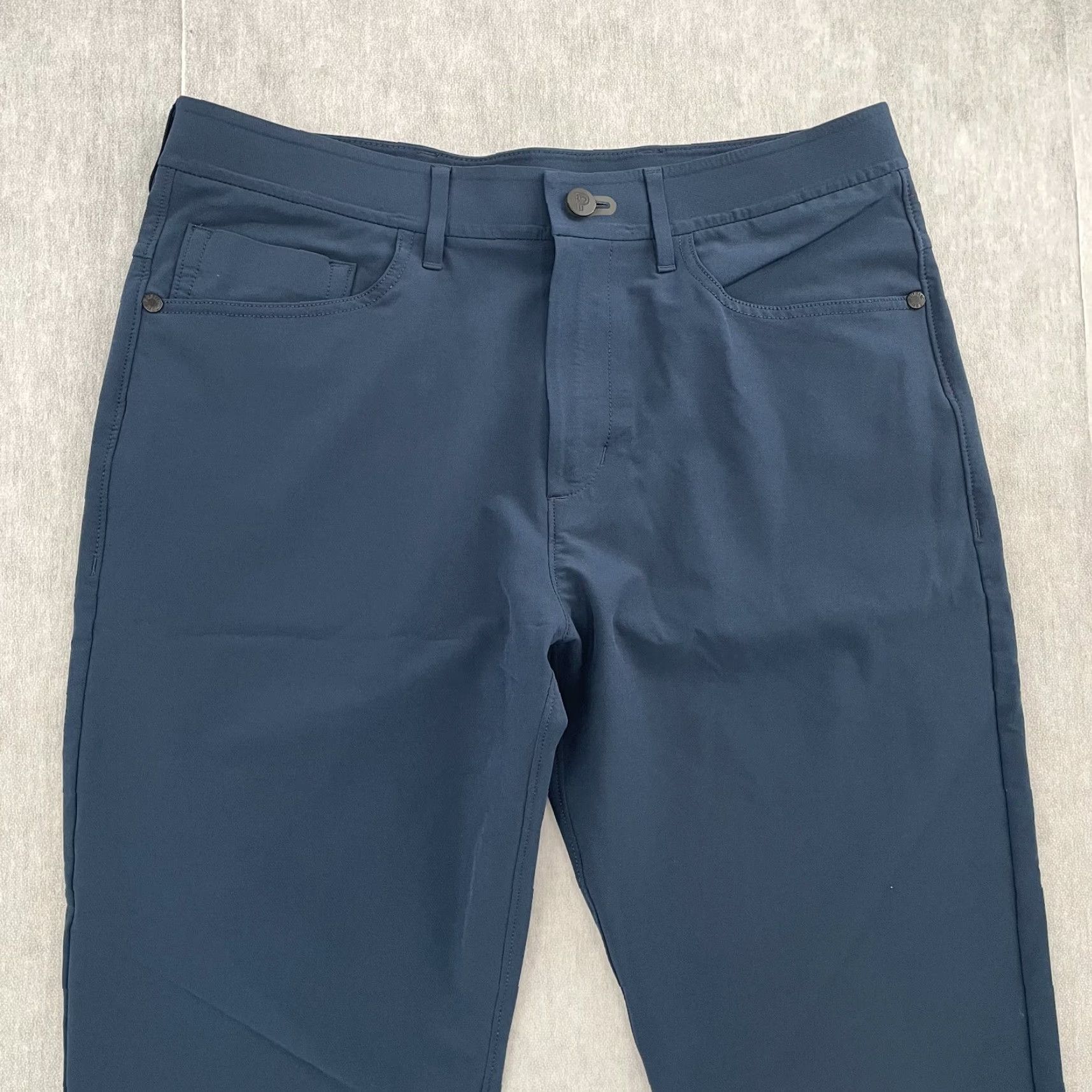 Vintage Public Rec Pants Men 5-Pocket Chino Straight Leg Workday Pants 32 Blue Regular Mens Size US 32 / EU 48 - 3 Thumbnail