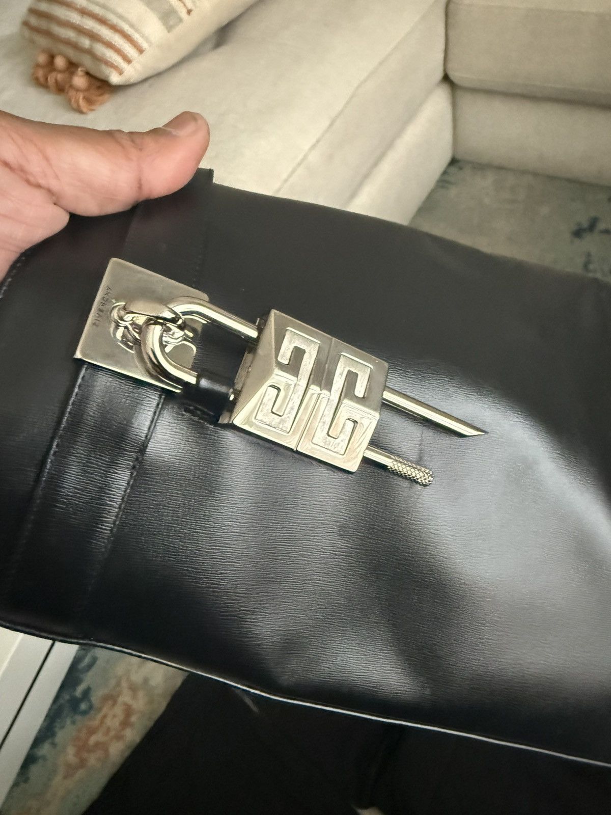 Givenchy Givenchy Shark Lock Black Leather Ankle Boots Size US 9 / IT 39 - 6 Thumbnail