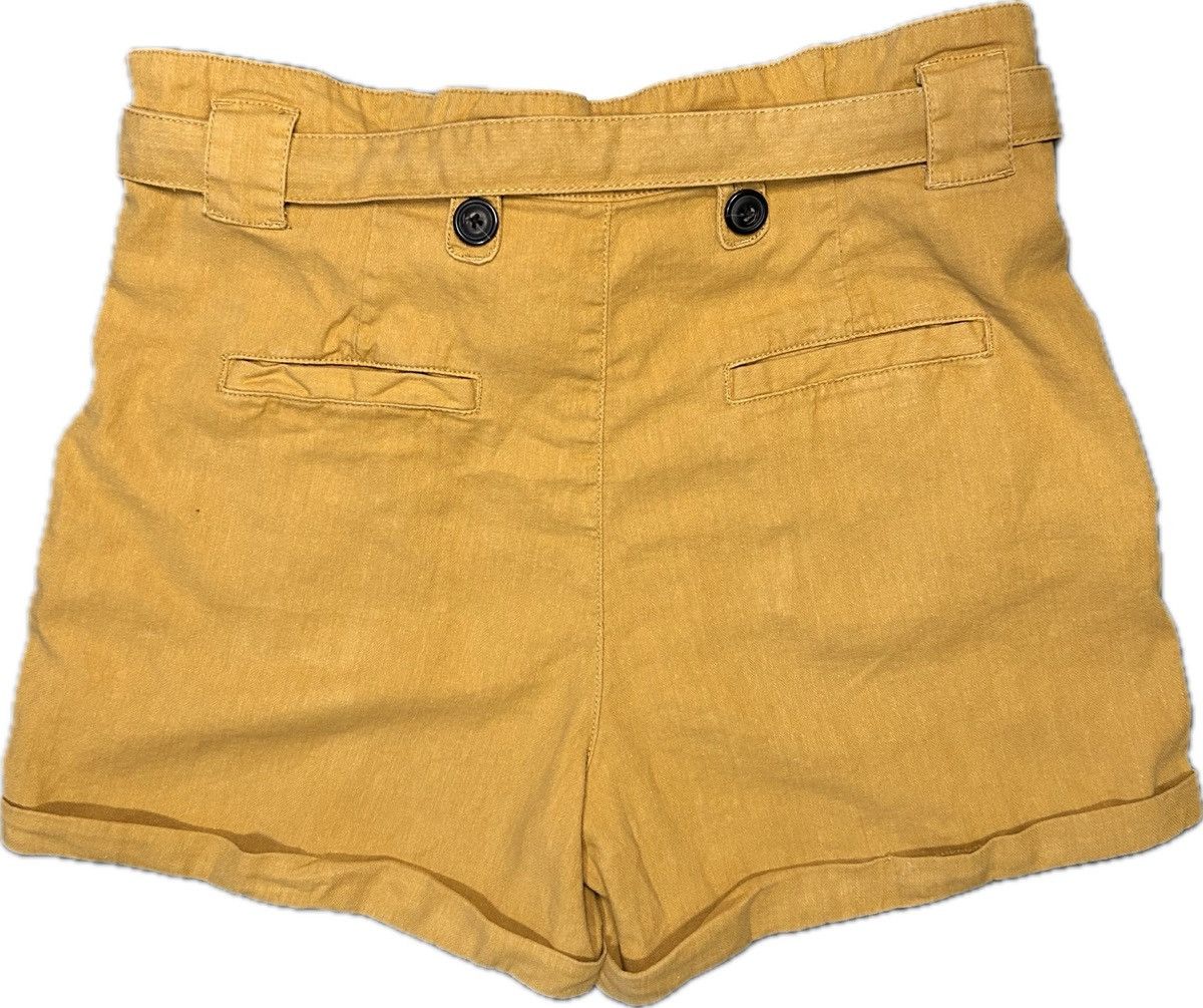 Other High-Waisted Linen Blend Shorts w/ Buttons – Size 12 Size 34" / US 12 / IT 48 - 2 Thumbnail
