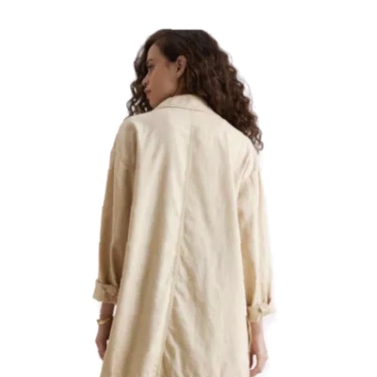 Vintage Anthropologie Pilcro Women's 2XS Linen Blend Summer Blazer Cream NWT Size XXS / US 00 / IT 34 - 3 Thumbnail