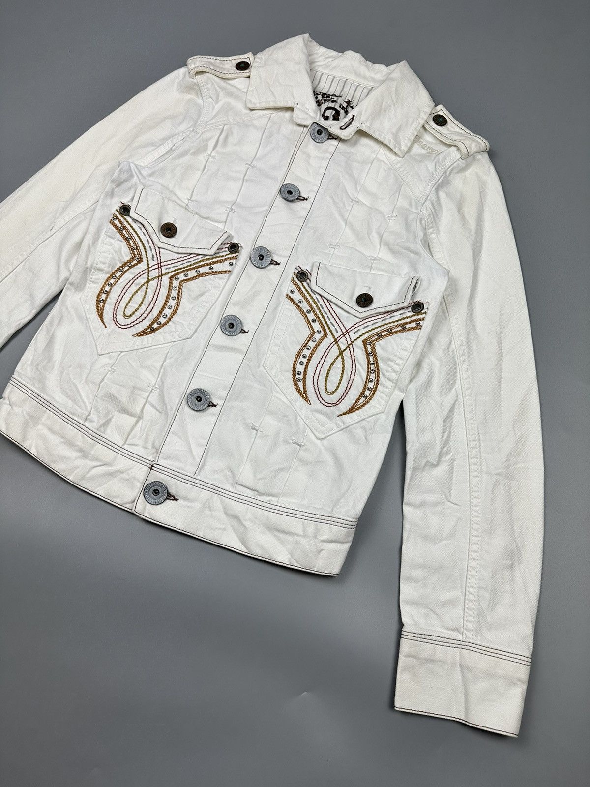 Designer Vintage Italian Designer Energie Denim Jacket Size US M / EU 48-50 / 2 - 3 Thumbnail