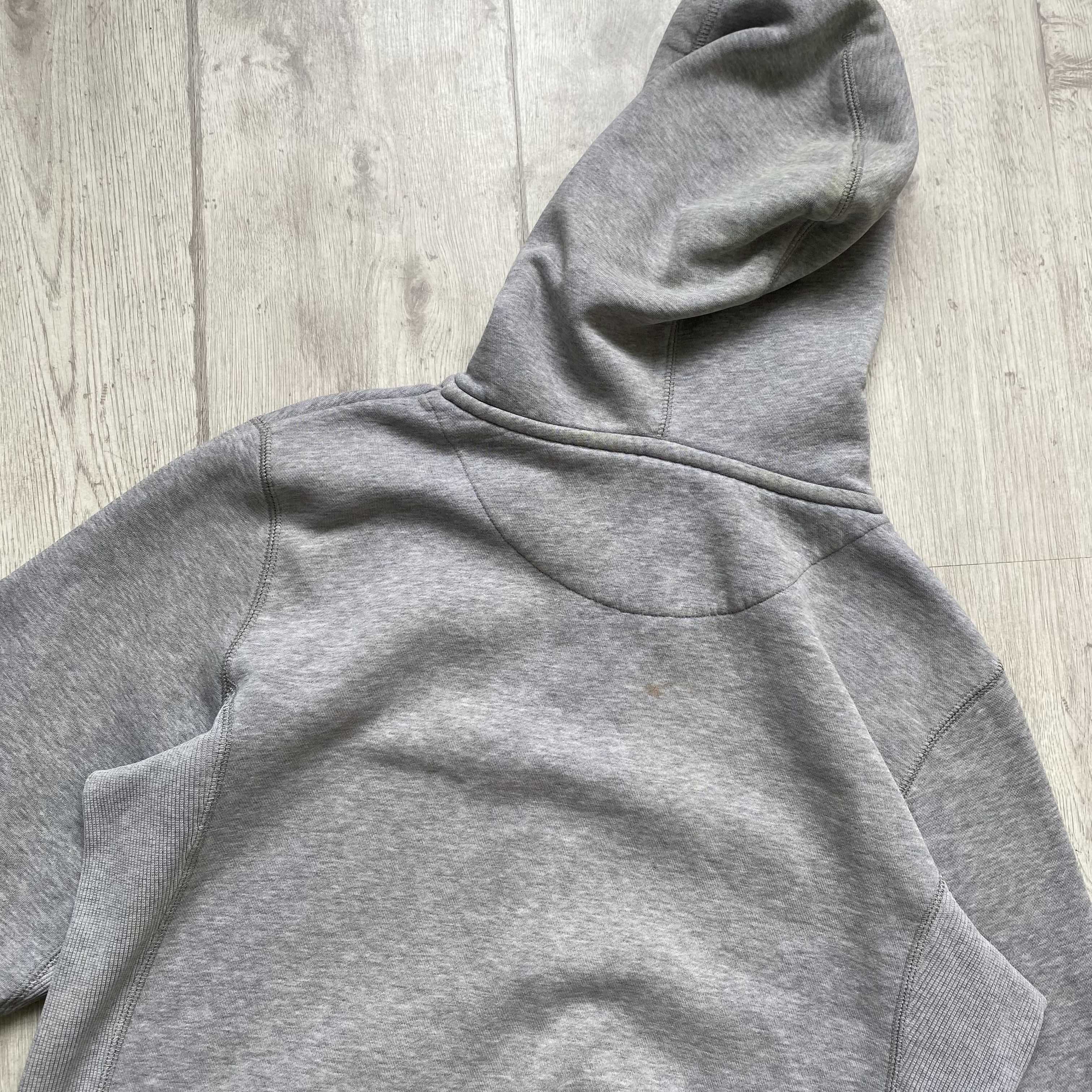 Nike 🦏 Trashed Nike Zip Hoodie Vintage mini Swoosh Worker style Size US S / EU 44-46 / 1 - 10 Thumbnail
