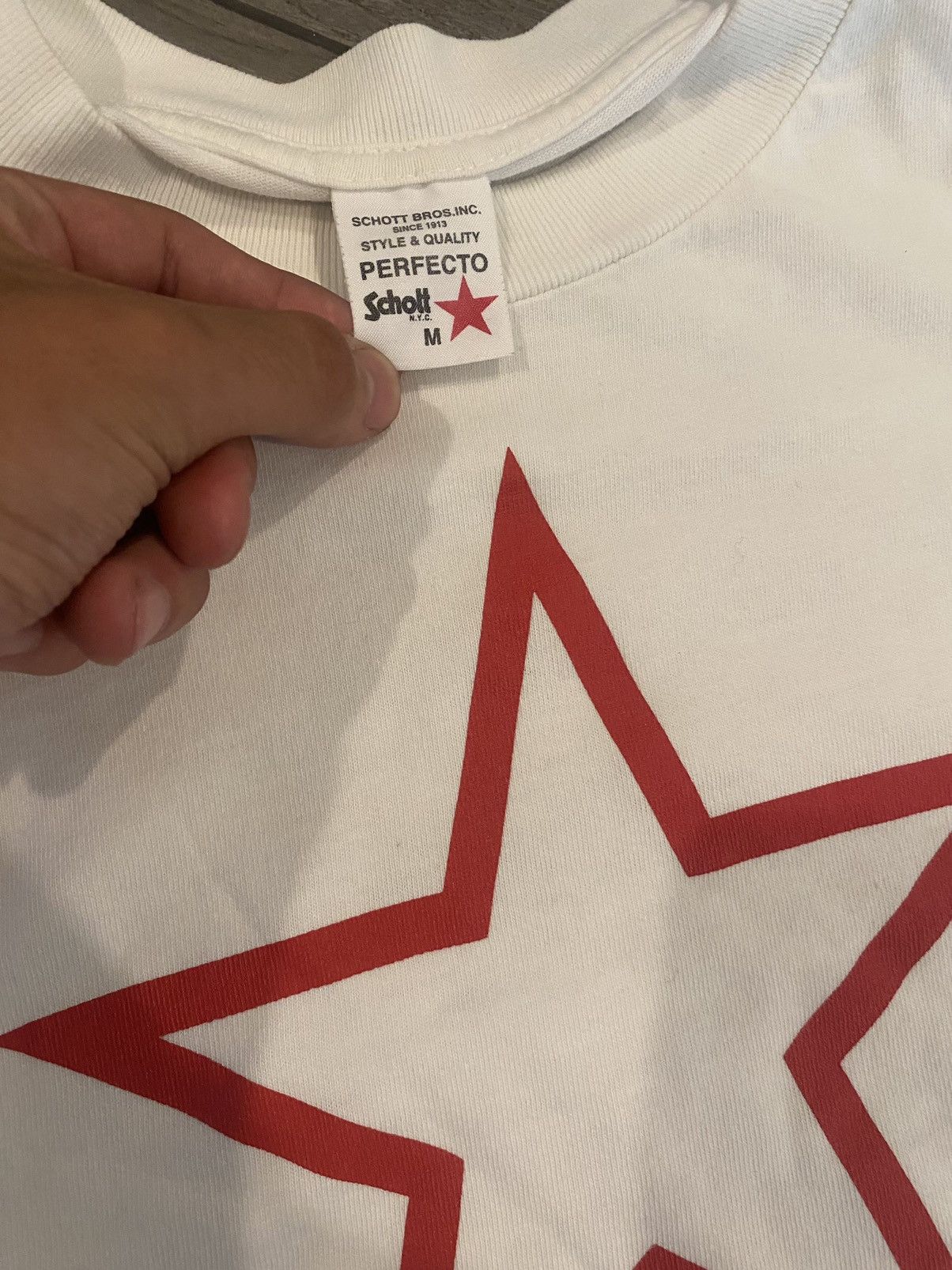 Japanese Brand Vintage Schott Star Tee Size US M / EU 48-50 / 2 - 2 Thumbnail