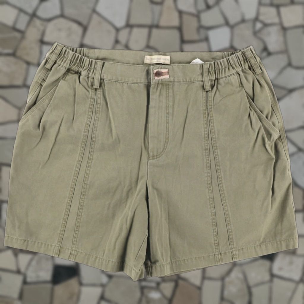 The Territory Ahead The Territory Ahead Cotton Canvas Chino Shorts Green Men's 2XL Size US 39 - 1 Thumbnail