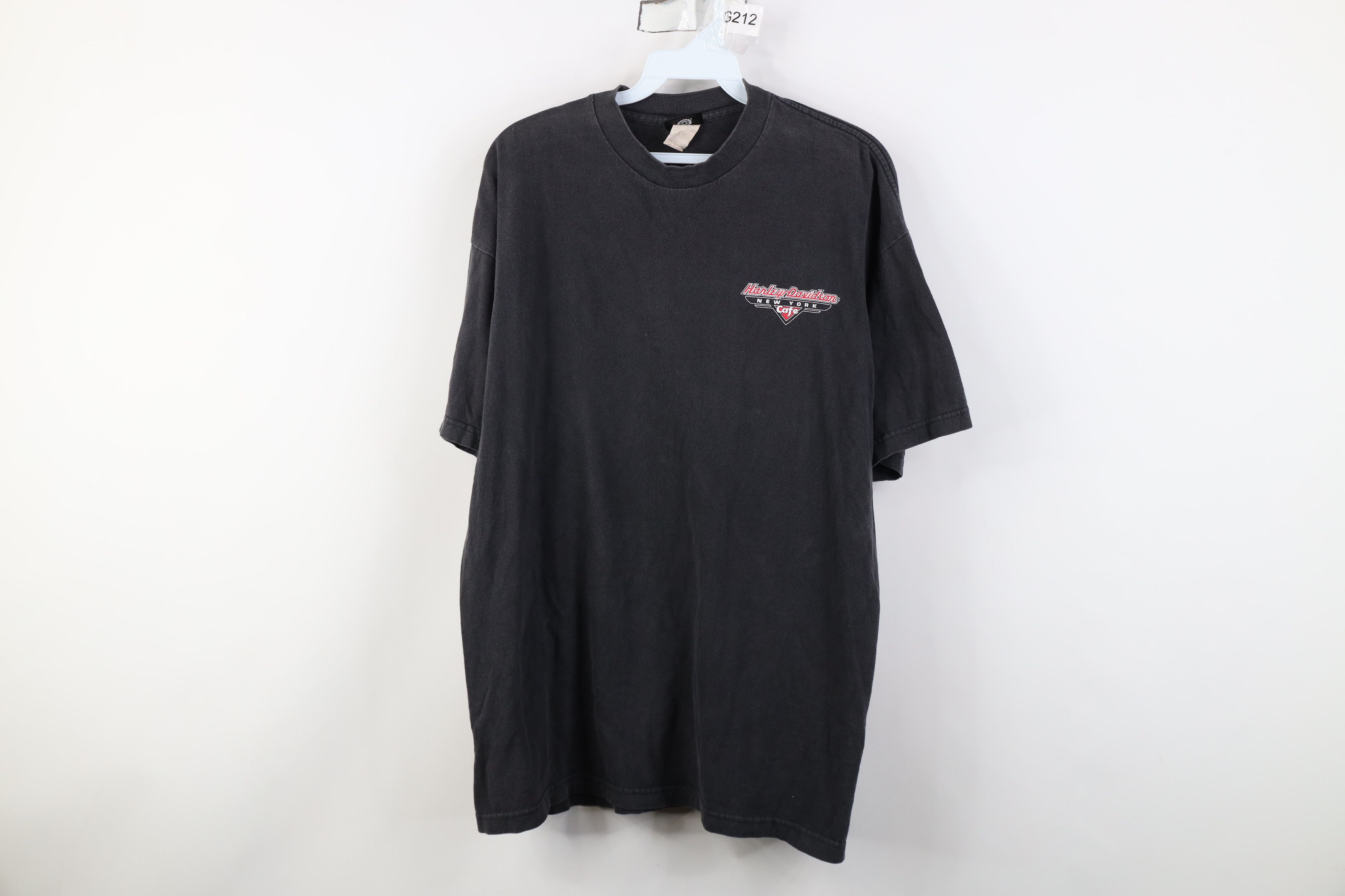 Harley Davidson Vintage 90s Harley Davidson Cafe New York Lightning T-Shirt Size US L / EU 52-54 / 3 - 1 Thumbnail