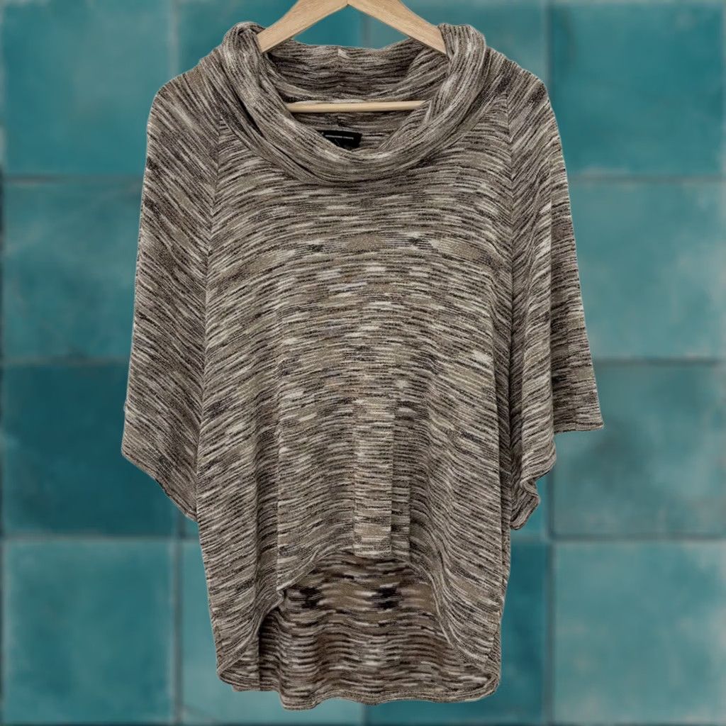 Vintage INC International Concepts Batwing Sweater - Gold Shimmer Brown Size L / US 10 / IT 46 - 1 Thumbnail