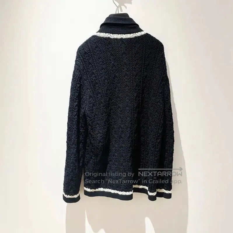 Chanel Chanel Black Cotton Lace Long Sleeve Cardigan . Size M / US 6-8 / IT 42-44 - 2 Thumbnail